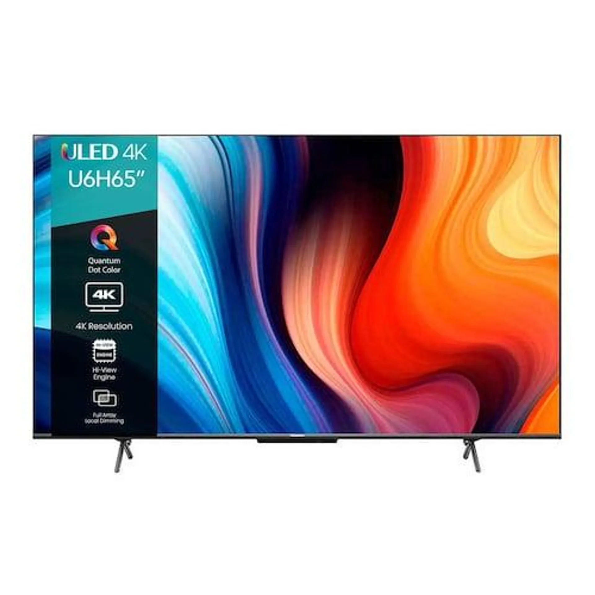 Pantalla Hisense 65 pulgadas ULED 4K Google TV 65U6H