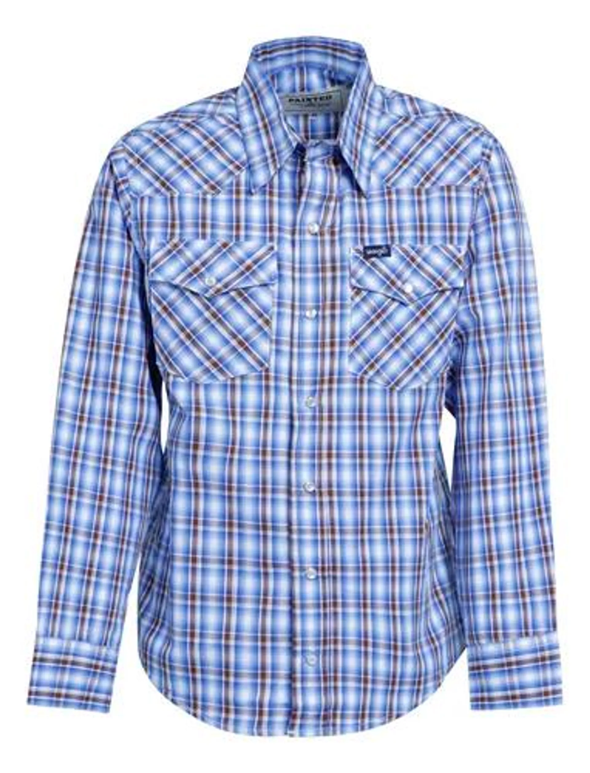 Camisa Vaquera Niño Wrangler Slim Fit Manga Larga 983