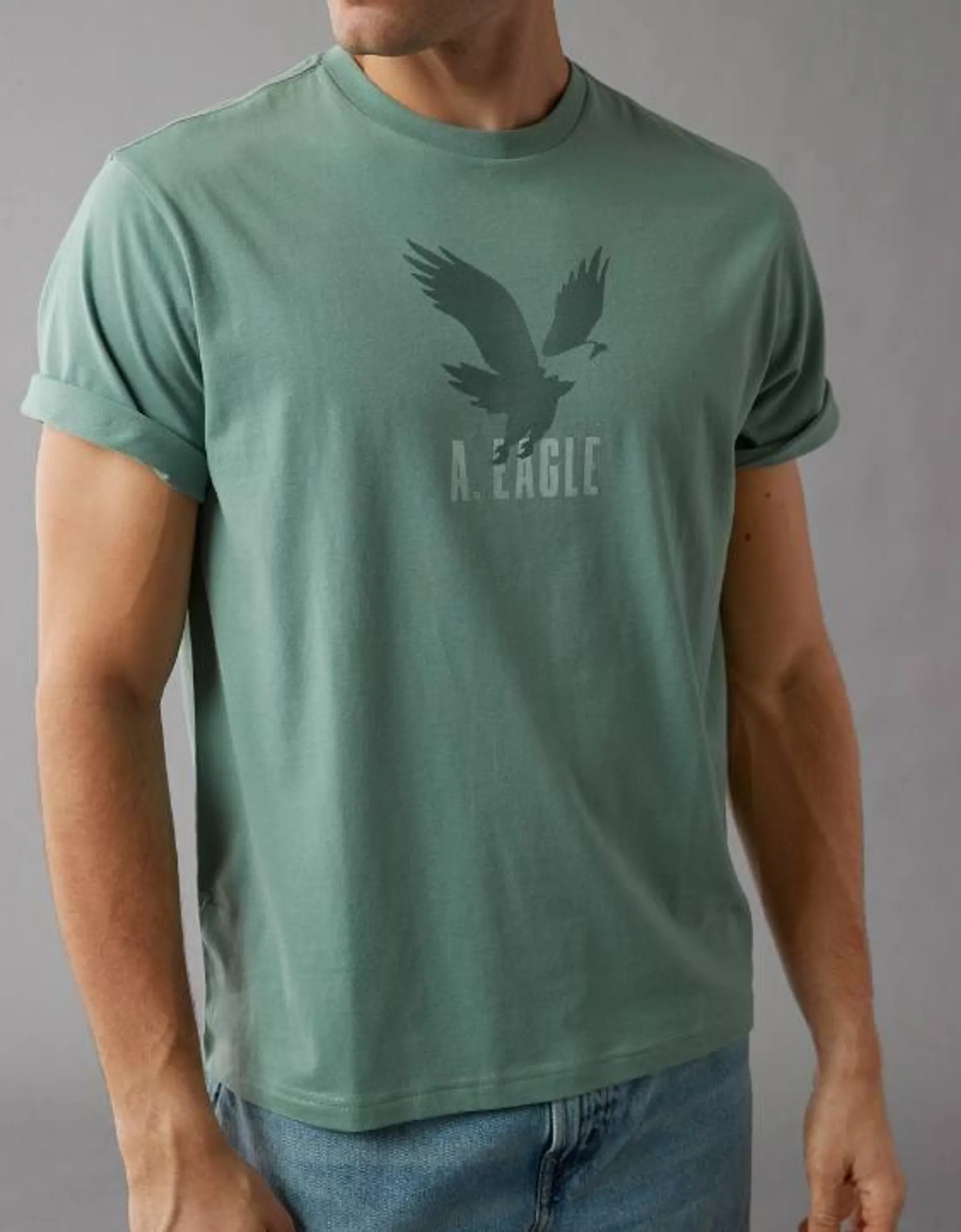 AE T-shirt con Gráfico de Logotipo