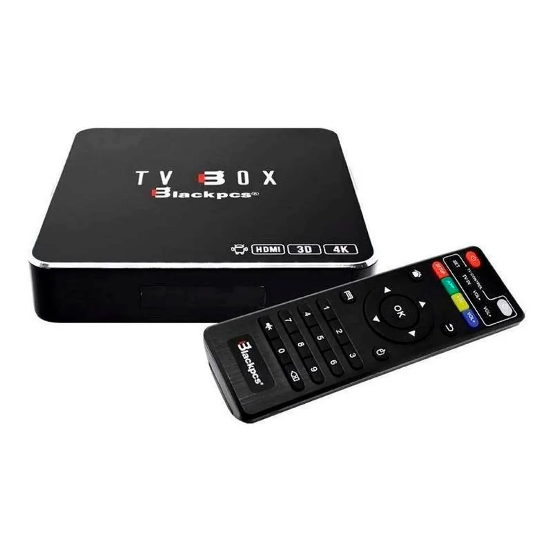 Tv Box Blackpcs 4K Control remoto Negro