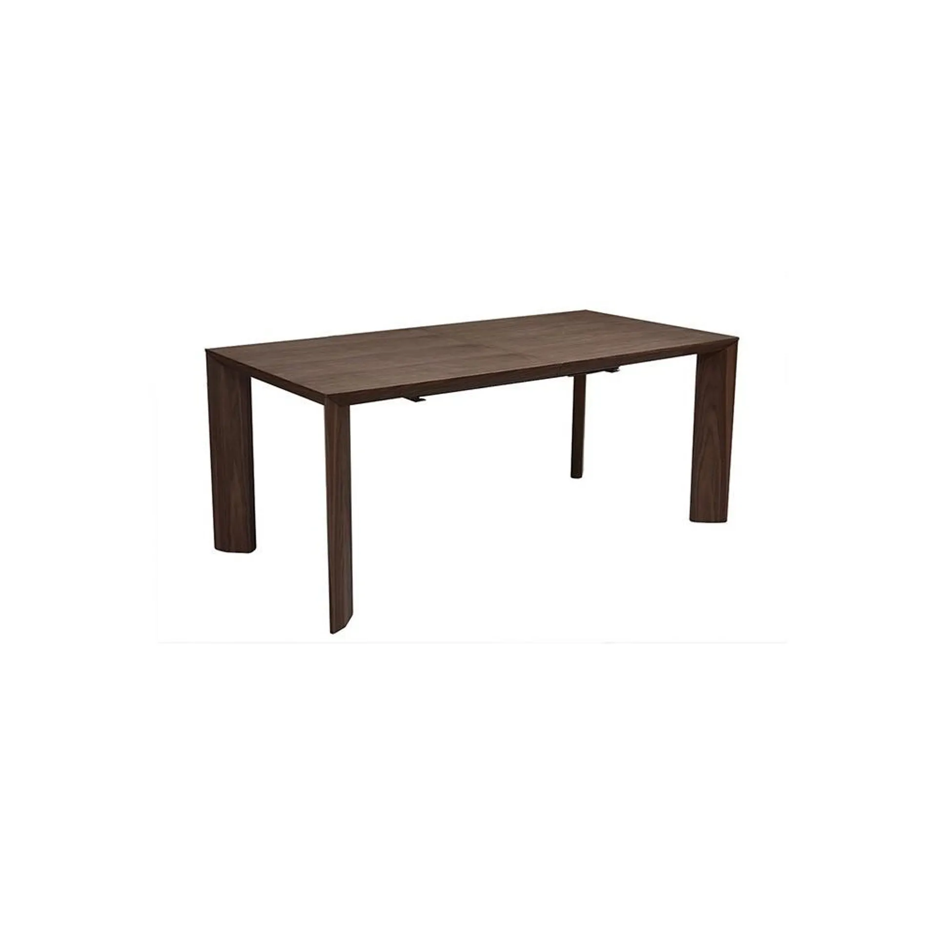 Mouna – Mesa de comedor extensible estilo contemporáneo madera de nogal