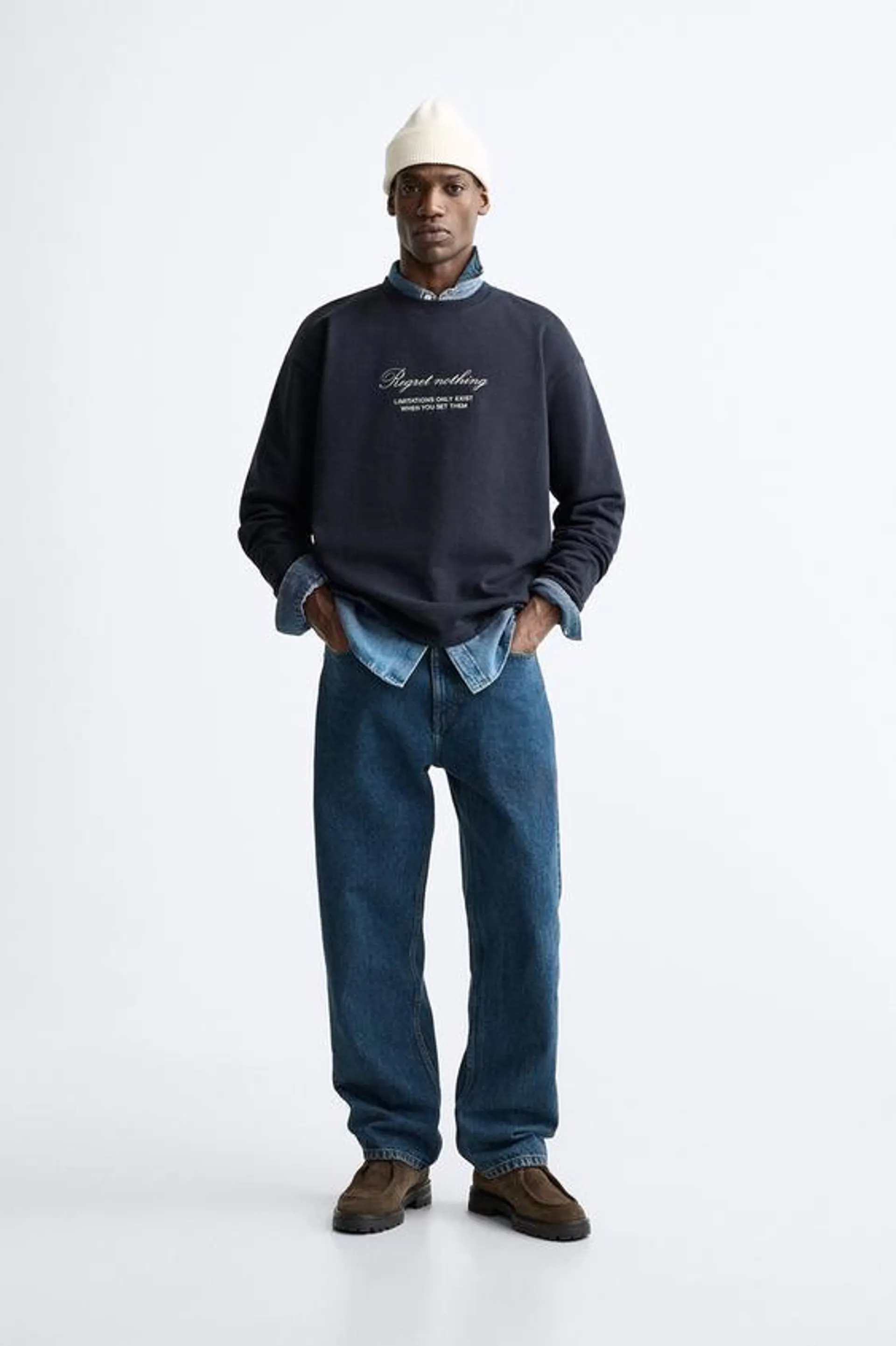 SUDADERA BORDADO CONTRASTE