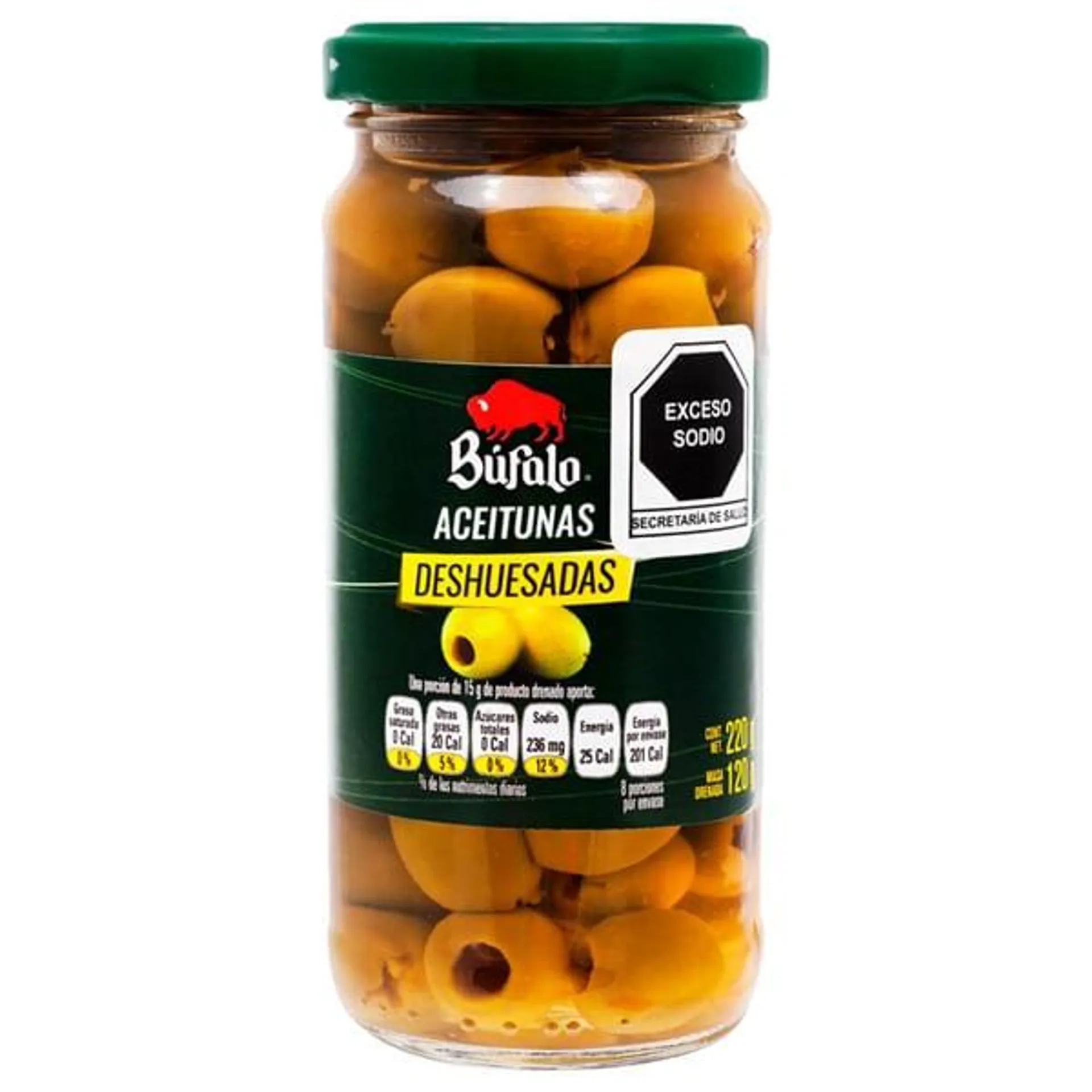 Aceituna Búfalo deshuesada 220 g