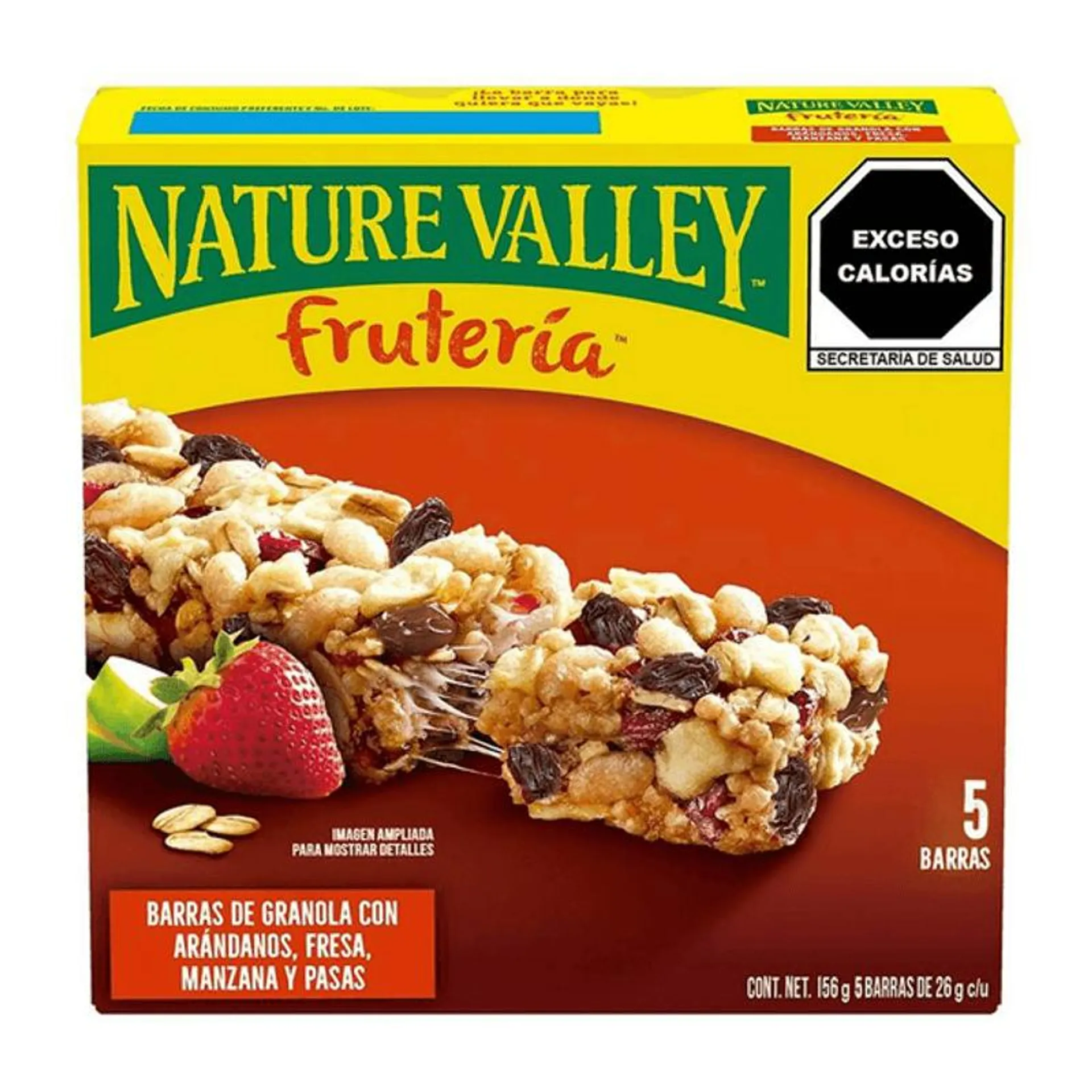 Nature Valley Barras Fruteria granola con arándanos, manzana, fresa y pasas 156 g