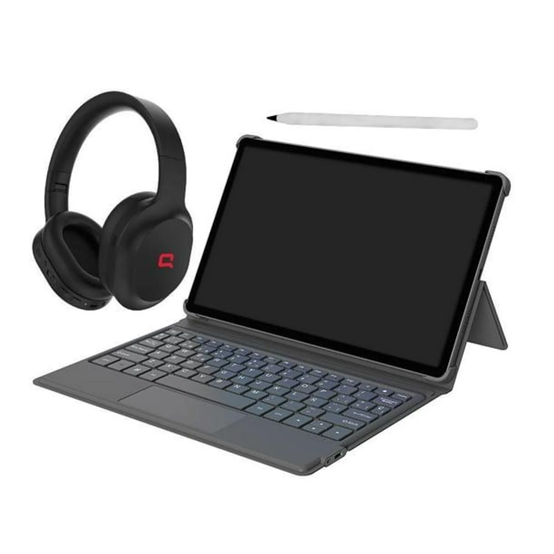 Tableta Compaq Qtab 8G RAM 256GB ROM con Pen Stylus + Teclado Pogo PIN y headphone BT