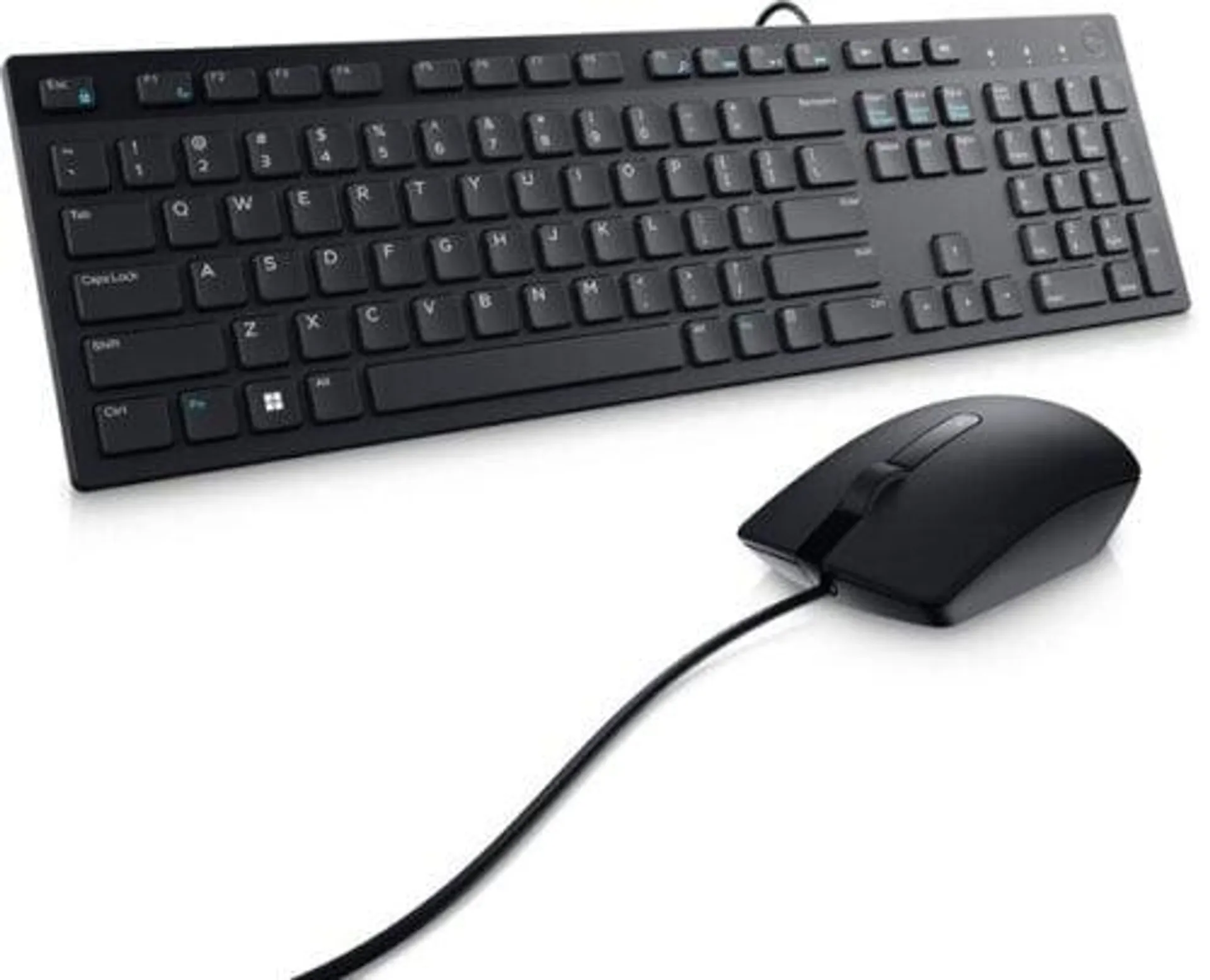 Kit Teclado y Mouse Dell KM300C Alambrico, USB, Negro, 580-AKKW