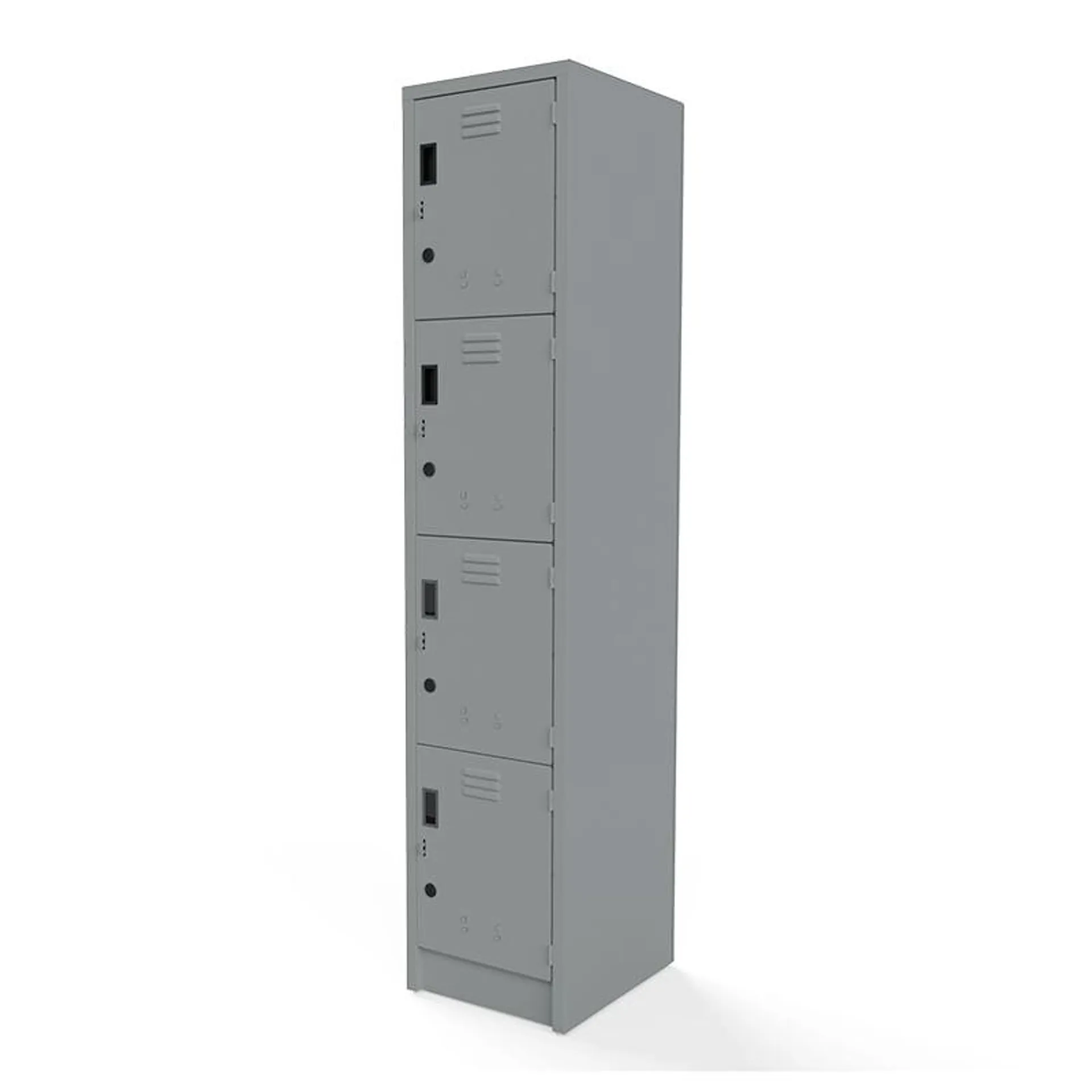 Locker Eko 4 Ptas Gris Acero S/Chapa C/Portacandado L-3114