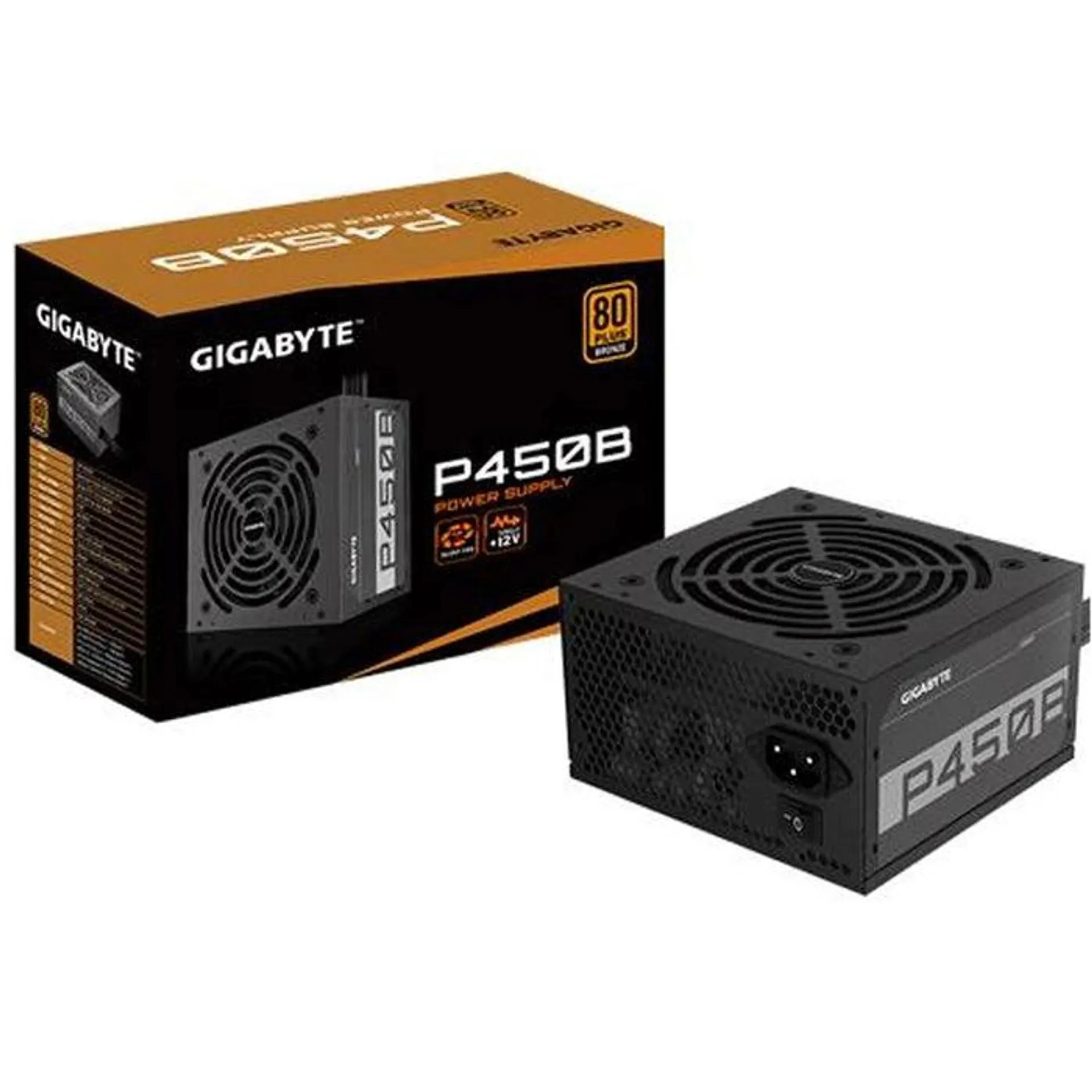 Fuente de Poder PC Gamer 450W GIGABYTE 80 Plus Bronze GP-P450B