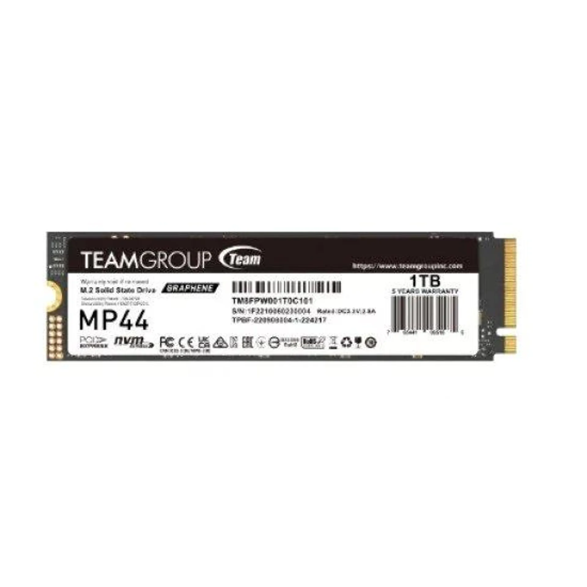 U. Estado Solido SSD M.2 1TB TeamGroup TM8FPW001T0C101 MP44 NVMe / PCI Express 4.0