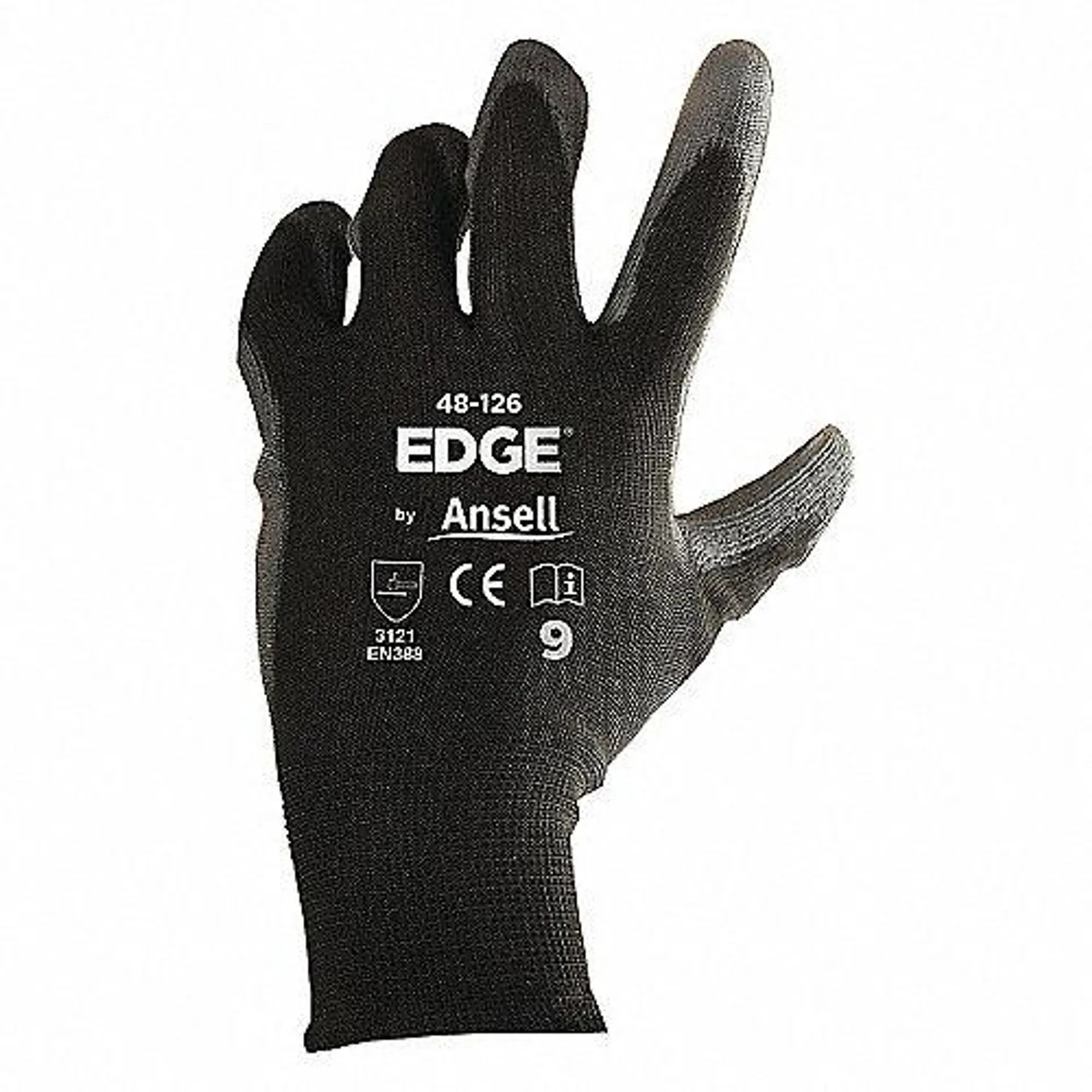Guantes Recubiertos Completa Poliuretano/Poliéster Negro 7