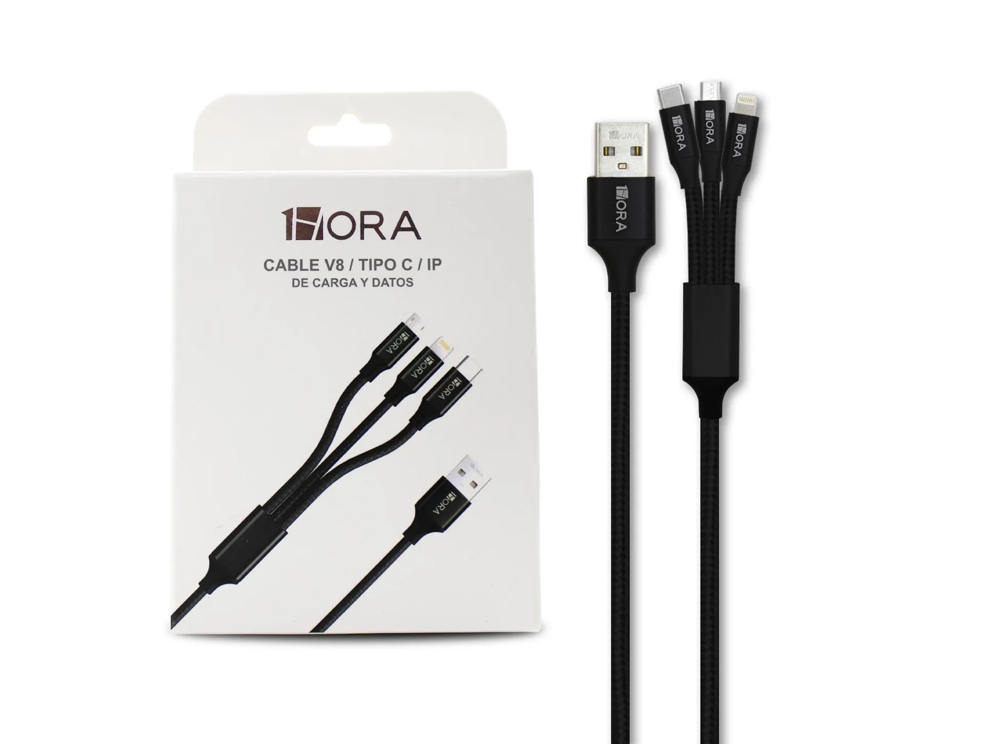 Cable Usb 1Hora 3 En 1 Cab259 Talla Unitalla