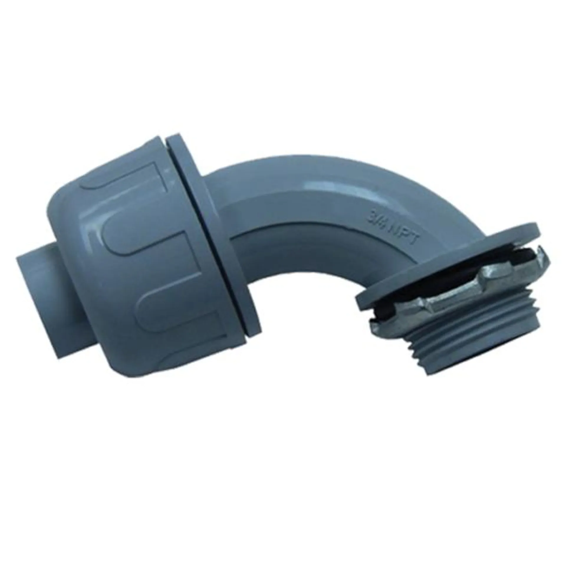 CONECTOR CURVO LIQUID-TIGHT DE PLÁSTICO DE 3/4″ COLOR GRIS EATON