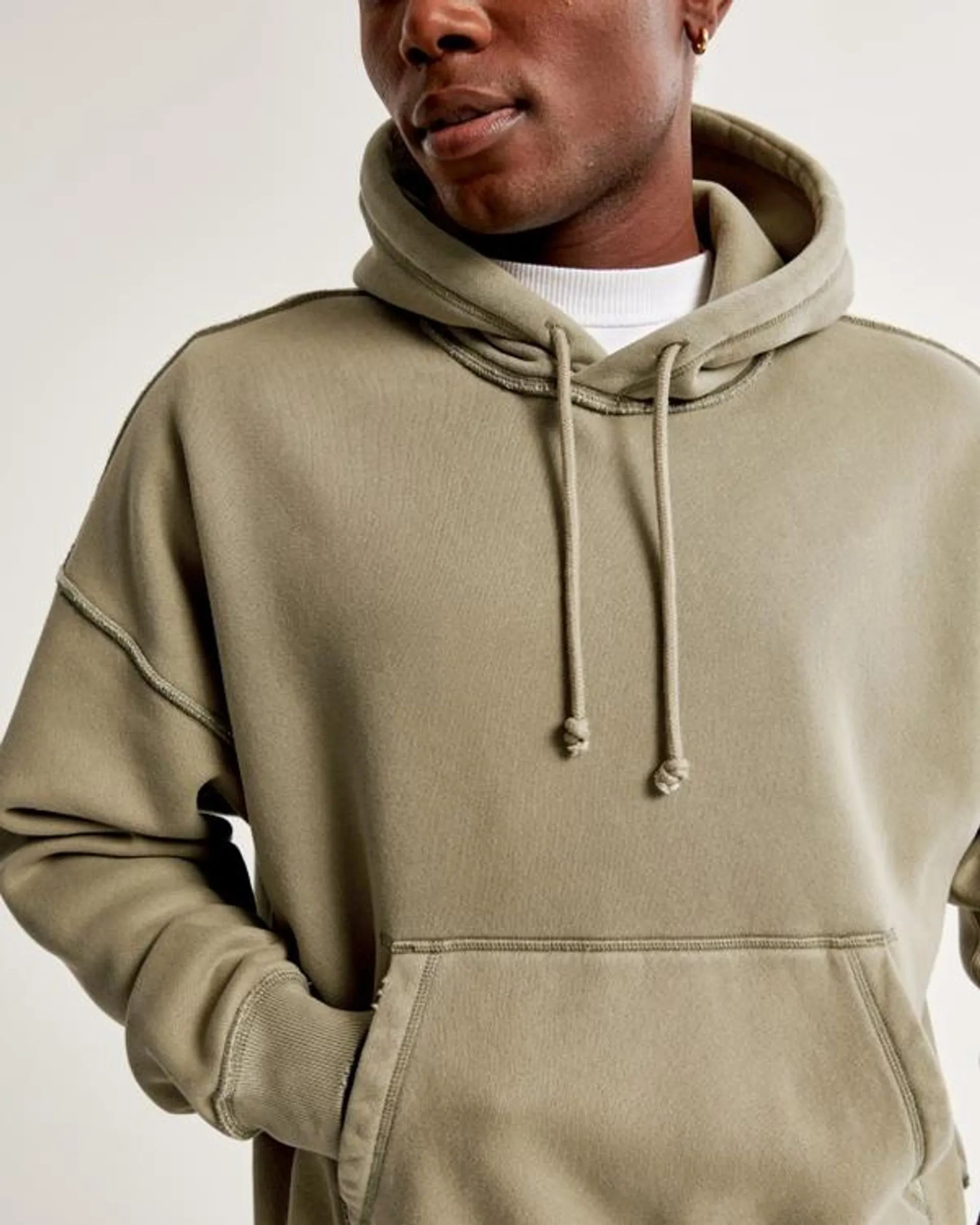 Essential Cropped Popover Hoodie