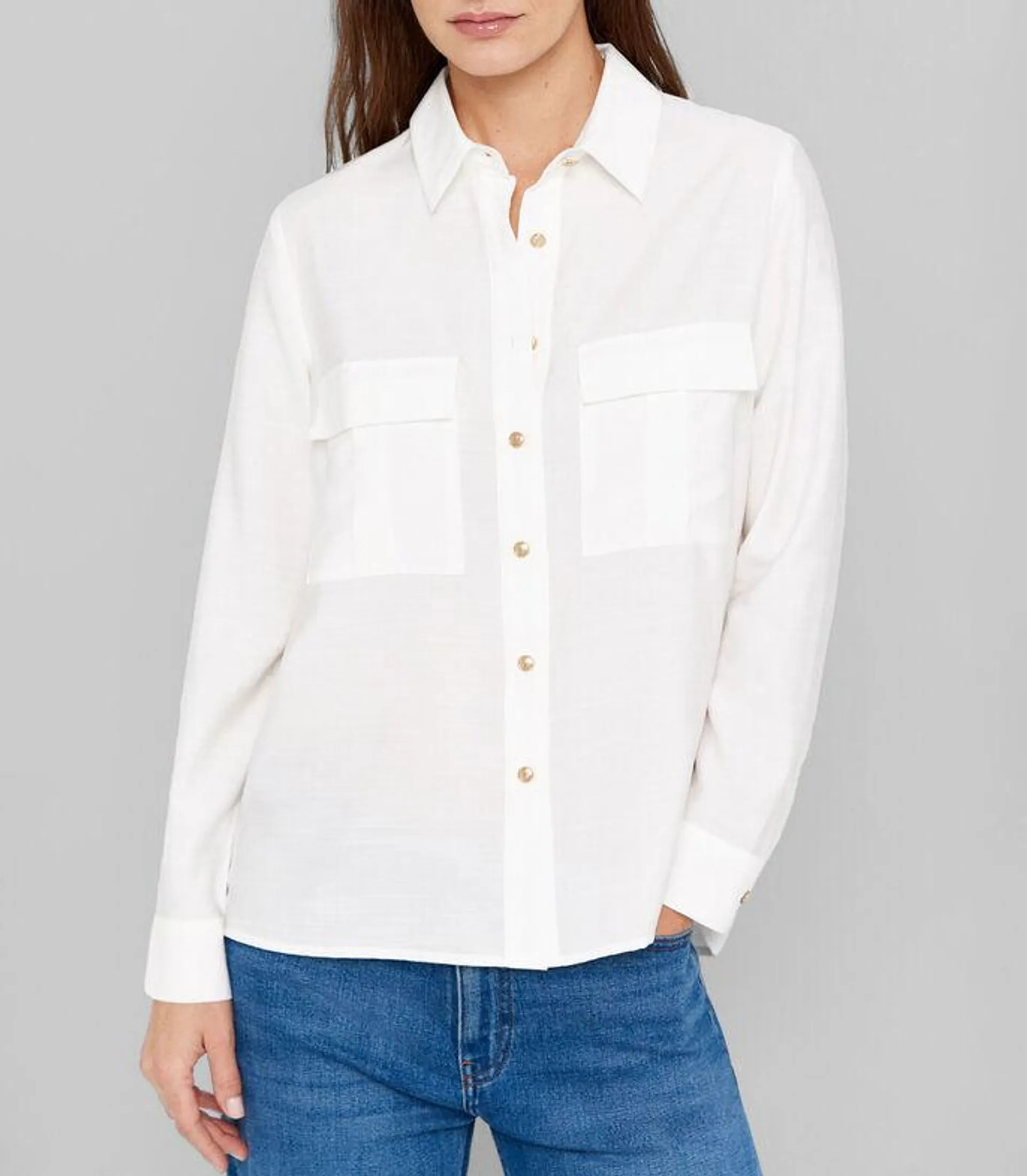 Blusa manga larga Mujer