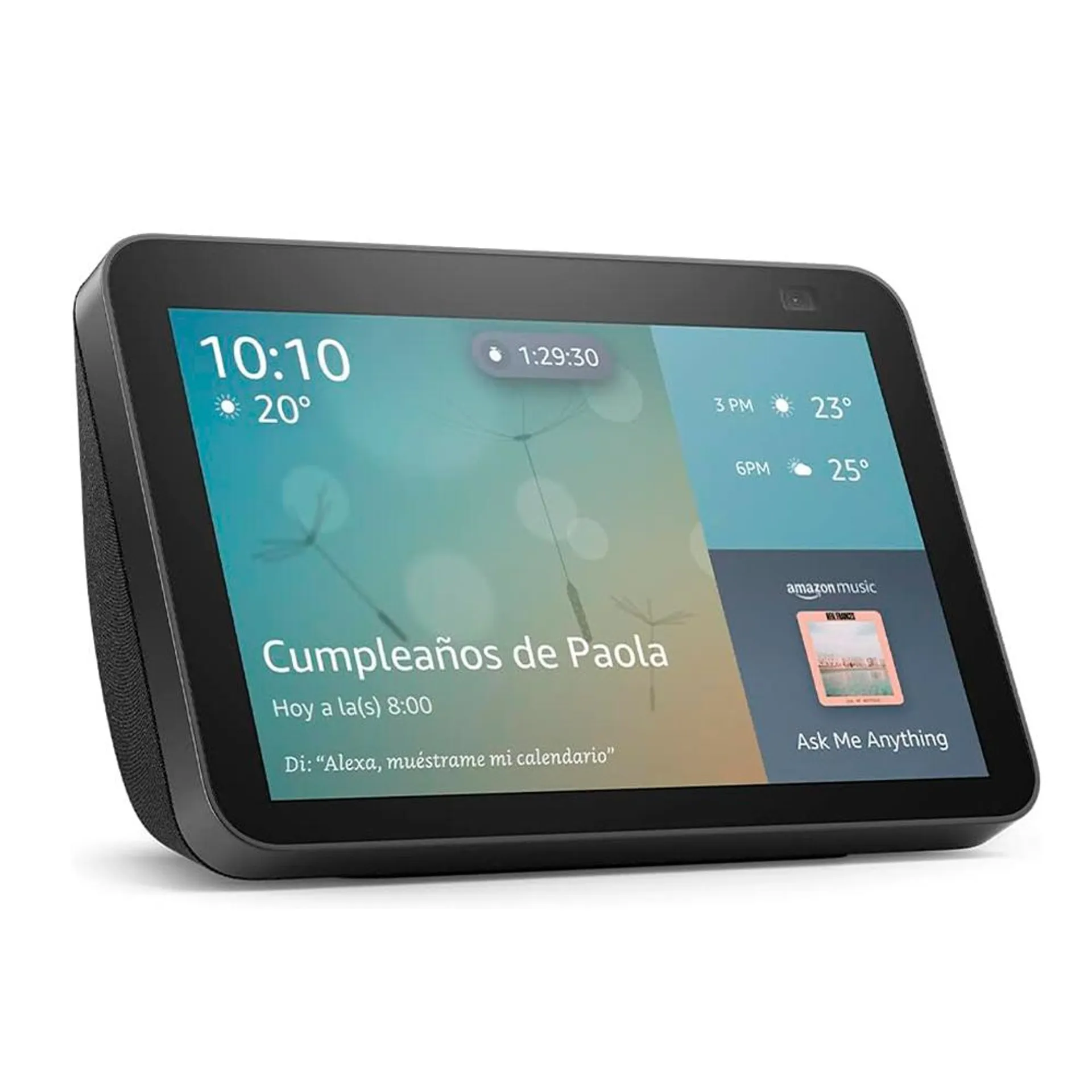 Echo Show 8 / Pantalla inteligente HD con Alexa y cámara de 13 MP / Negra / A8H3N2