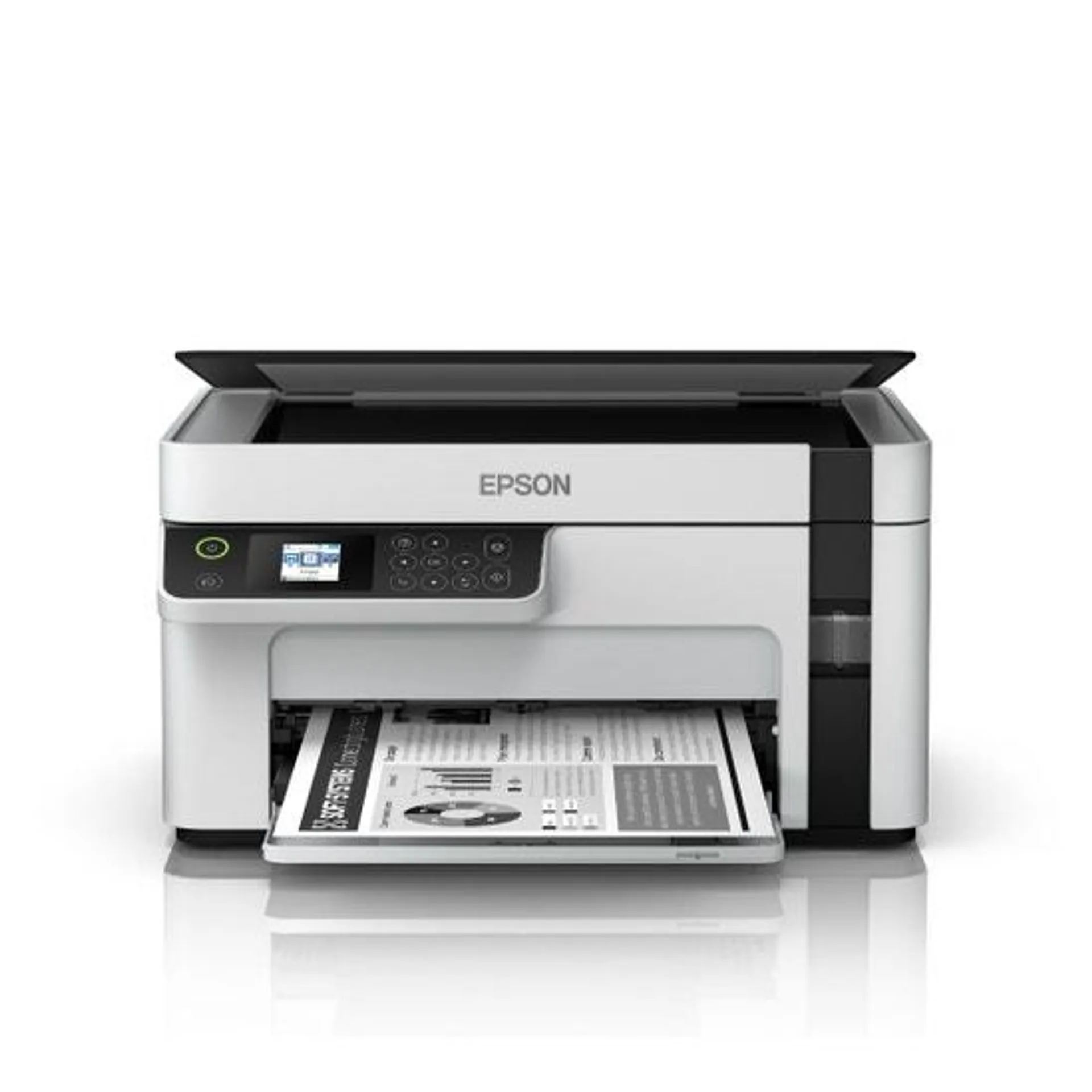 Impresora Multifuncional Epson Ecotank Blanco y Negro M2120