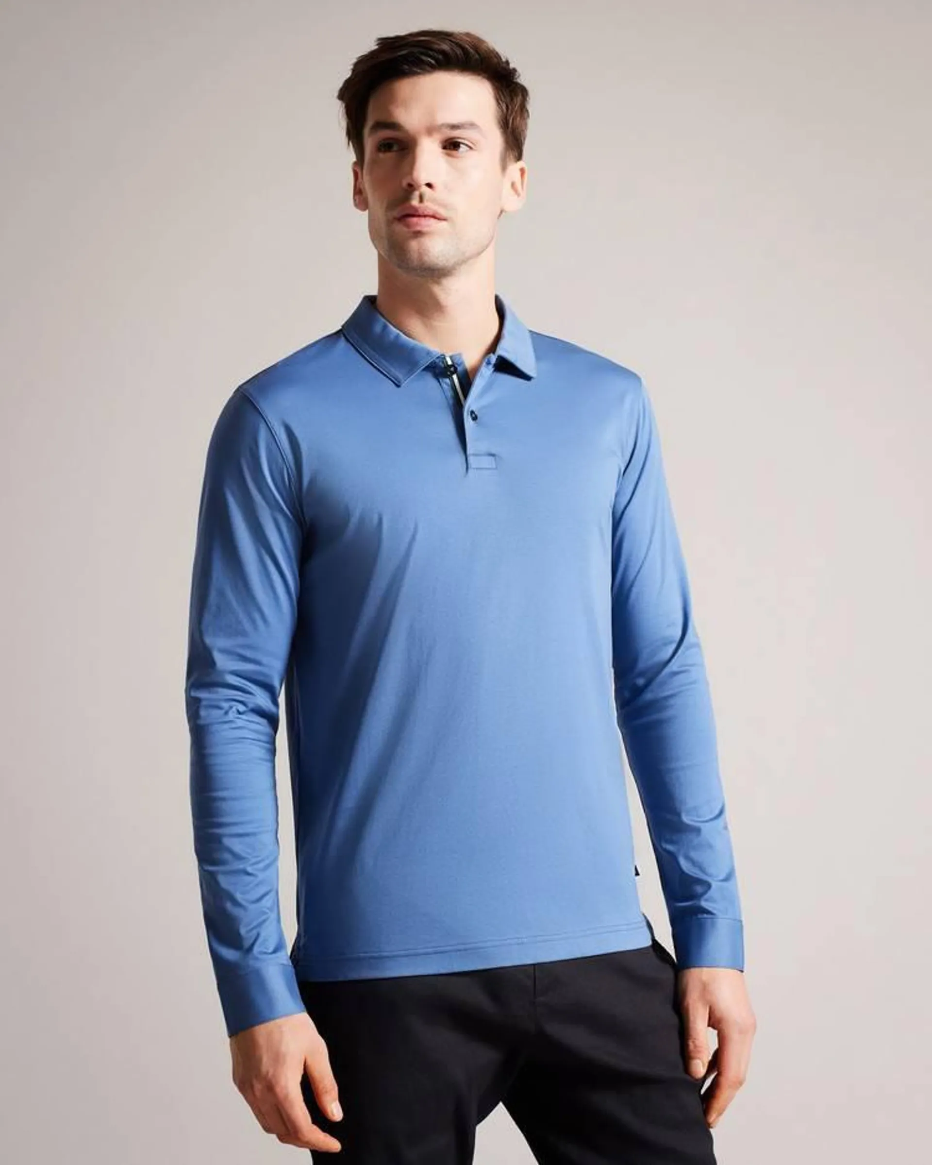 Camisa Polo Ted Baker Toler Hombre Azules Oscuro | MX-38467