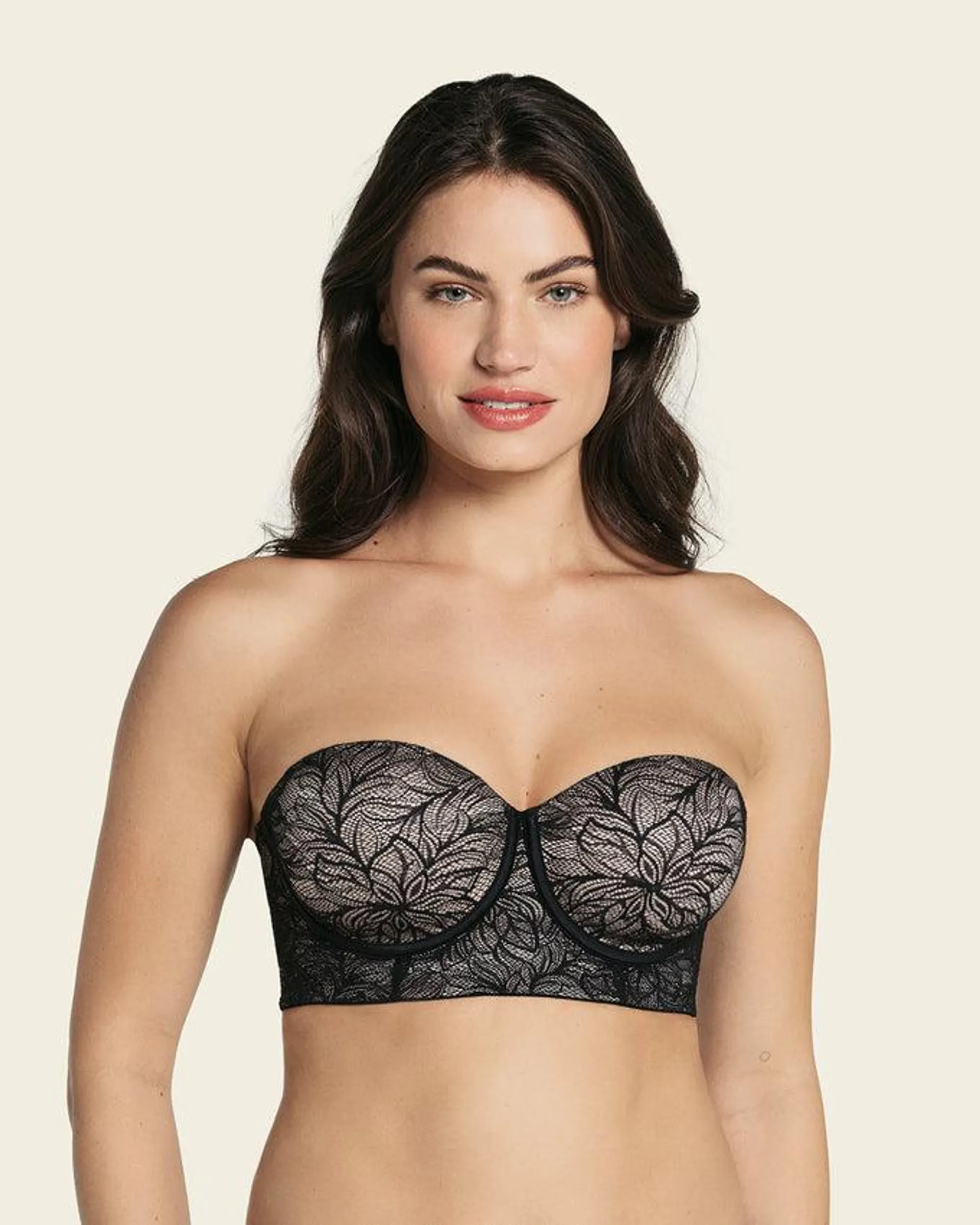 Strapless bustier 360° de perfección en encaje