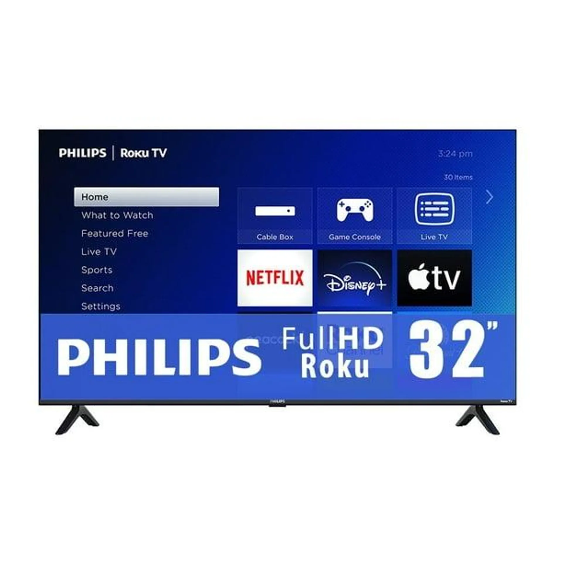 TV Philips 32 Pulgadas Full HD Roku LED 32PFL6654/F8