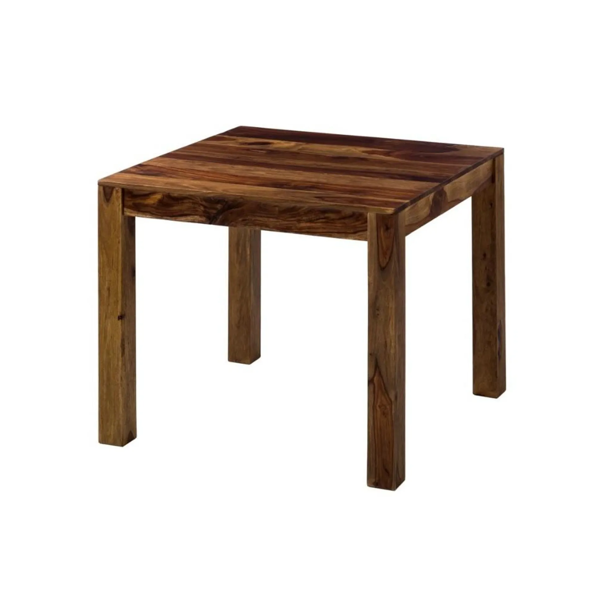 Tomatlán - Mesa de comedor cuadrada estilo moderno de madera de tzalam