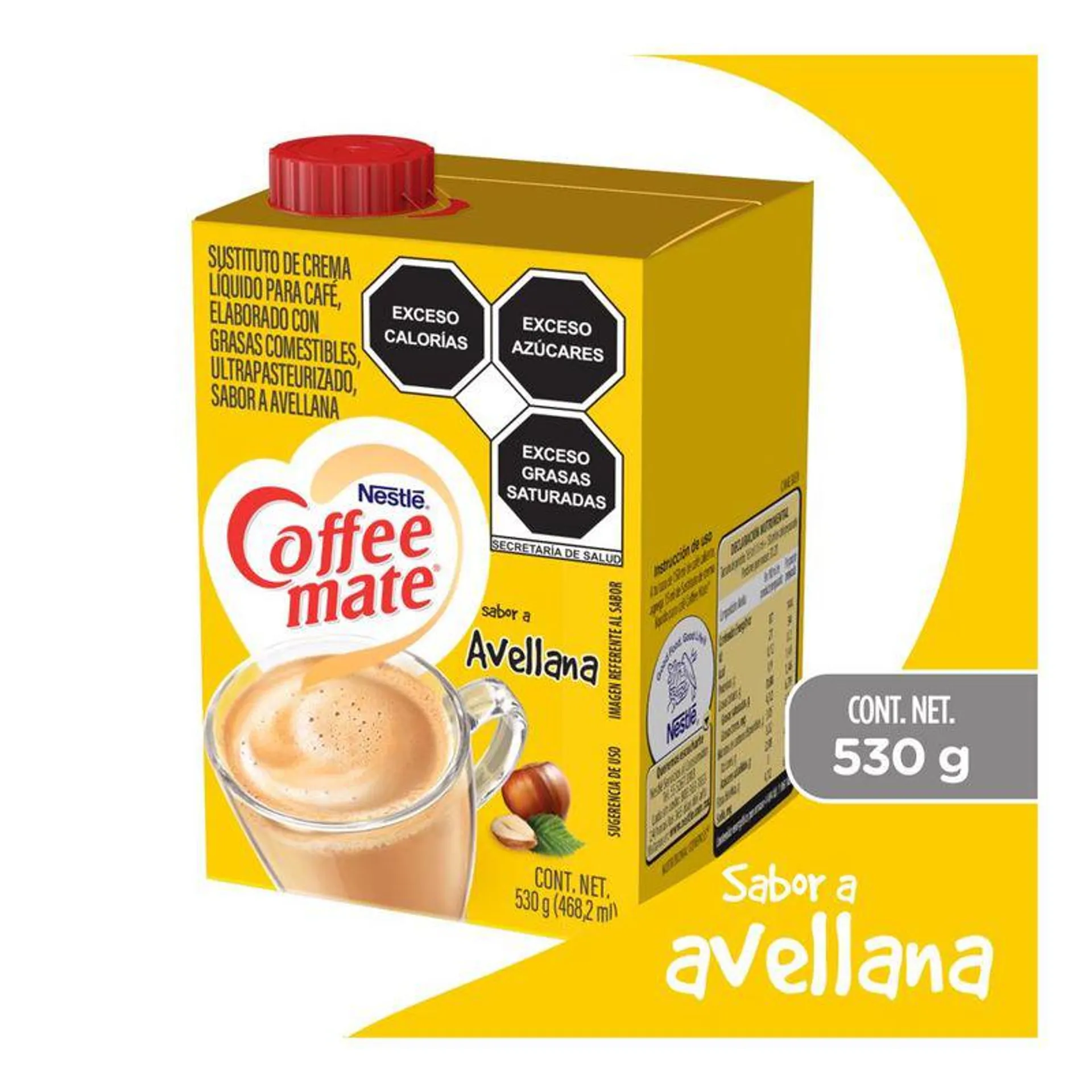 Crema Para Café Líquido Sabor Avellana 530 Ml