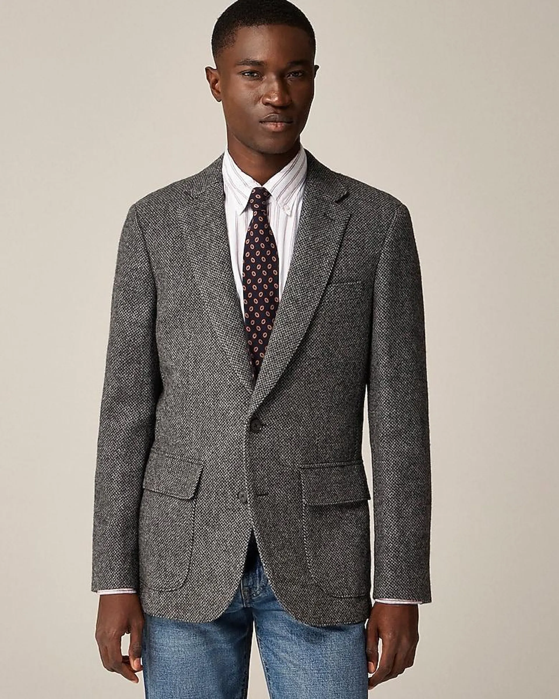 Ludlow Slim-fit blazer in English merino wool twill