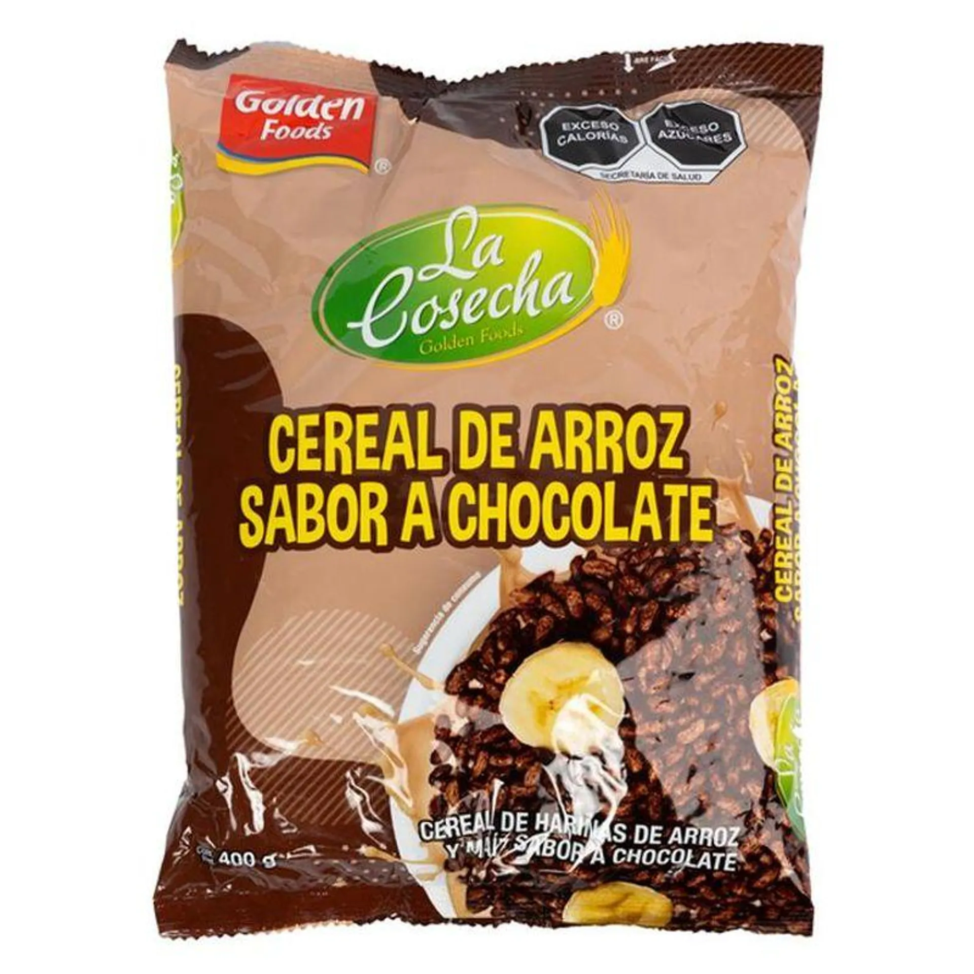 Golden Foods La Cosecha Cereal Arroz Sabor a Chocolate 400 g