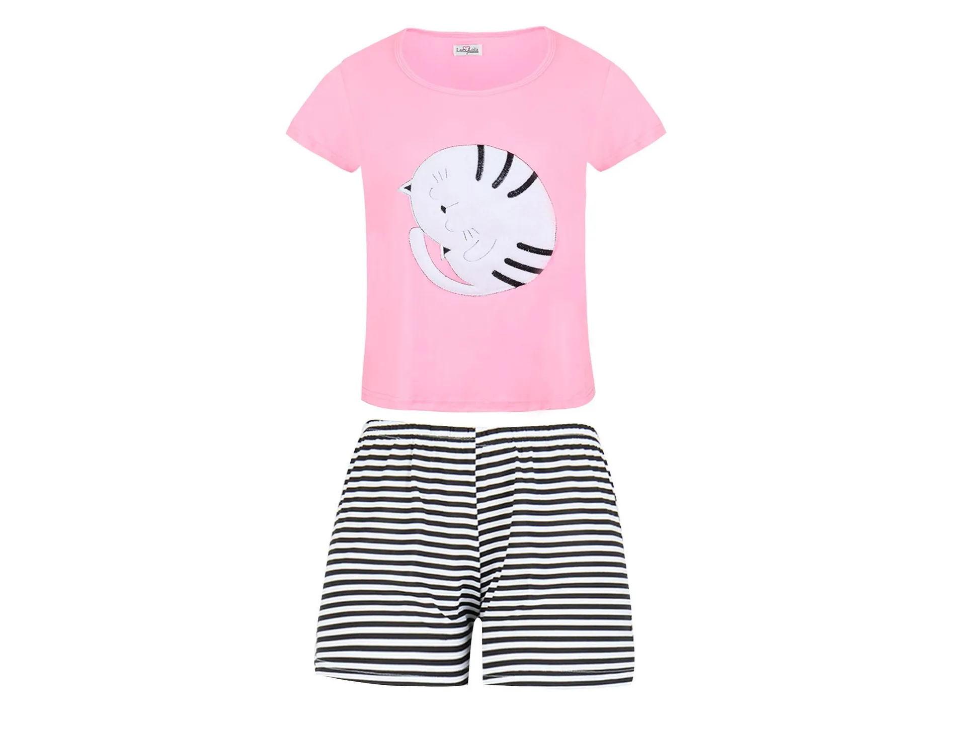 Pijama Lazy Lola Gato Rayas Para Mujer 3410 Talla CH