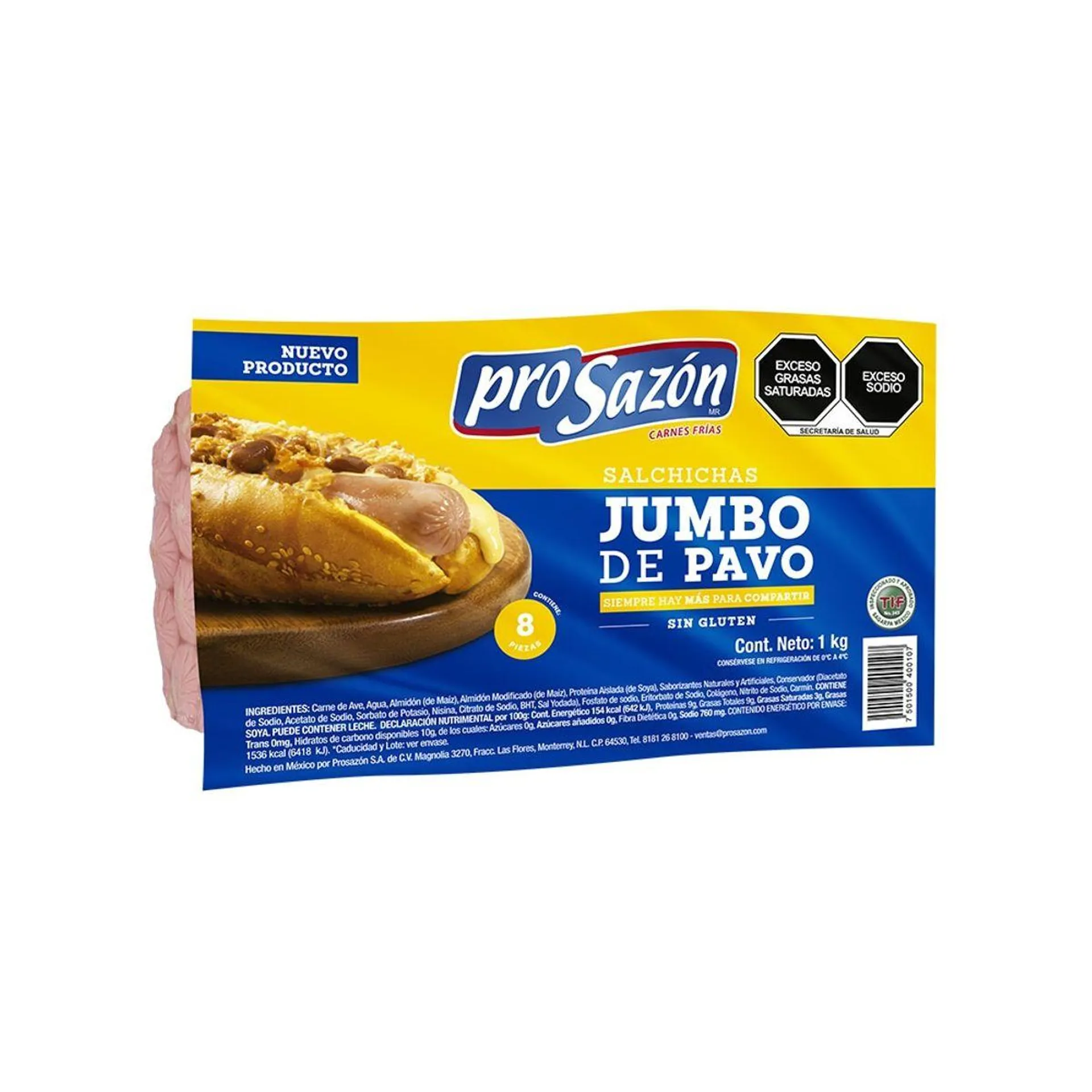 Salchicha de Pavo Jumbo 1 kg