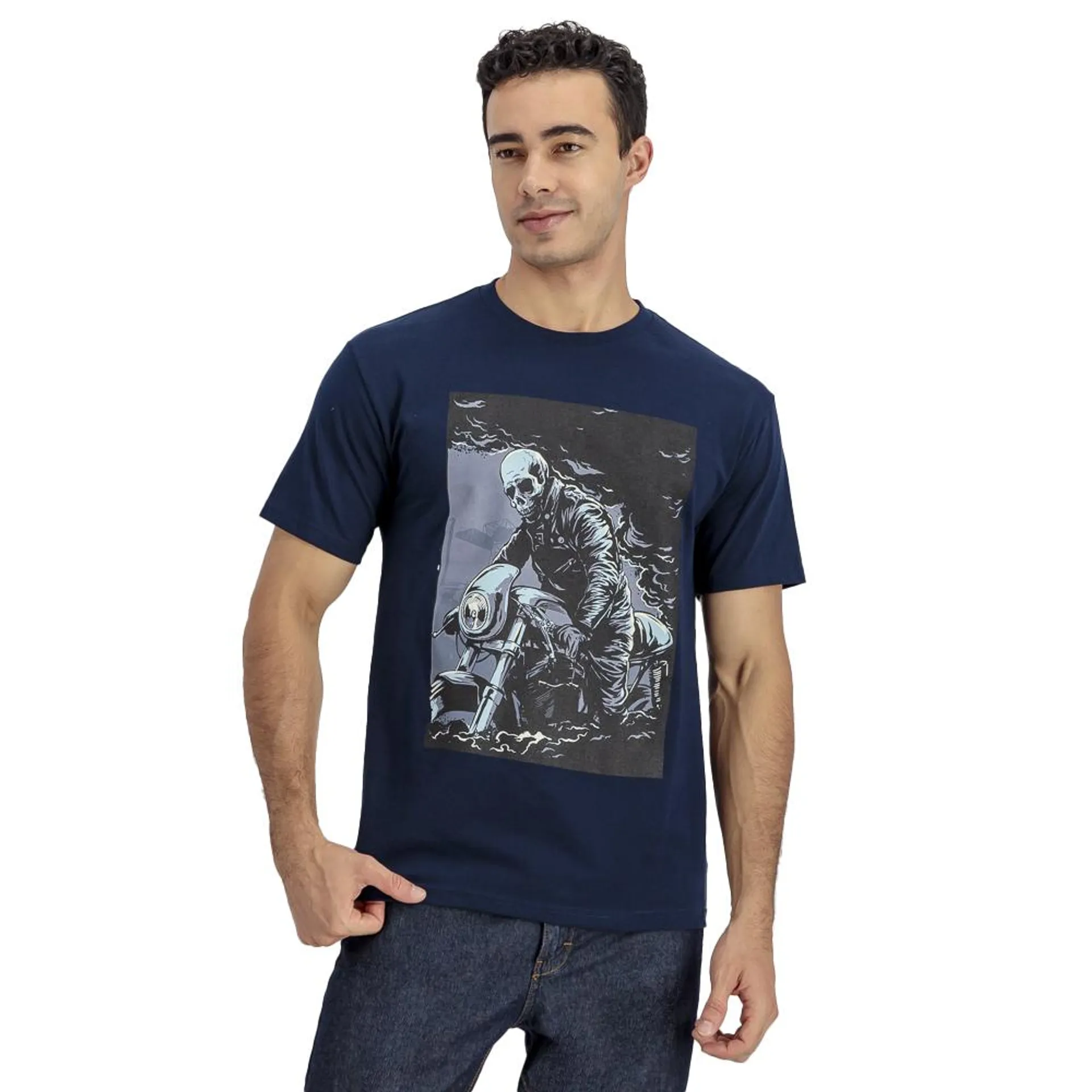 Playera Hummo Hombre Estampado Calavera