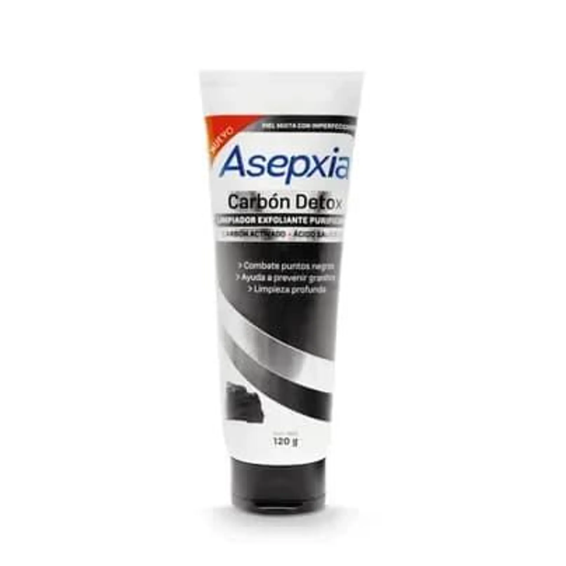 Gel Facial Exfoliante Asepxia Carbón x 120g