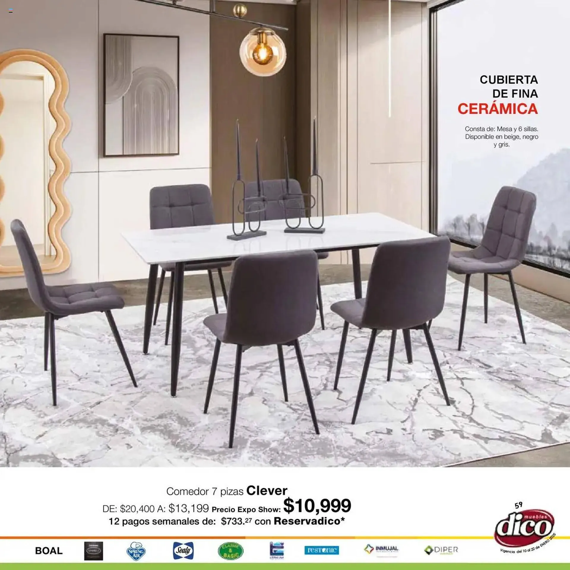 Catálogo de Catálogo Muebles Dico 10 de enero al 22 de enero 2025 - Pagina 59