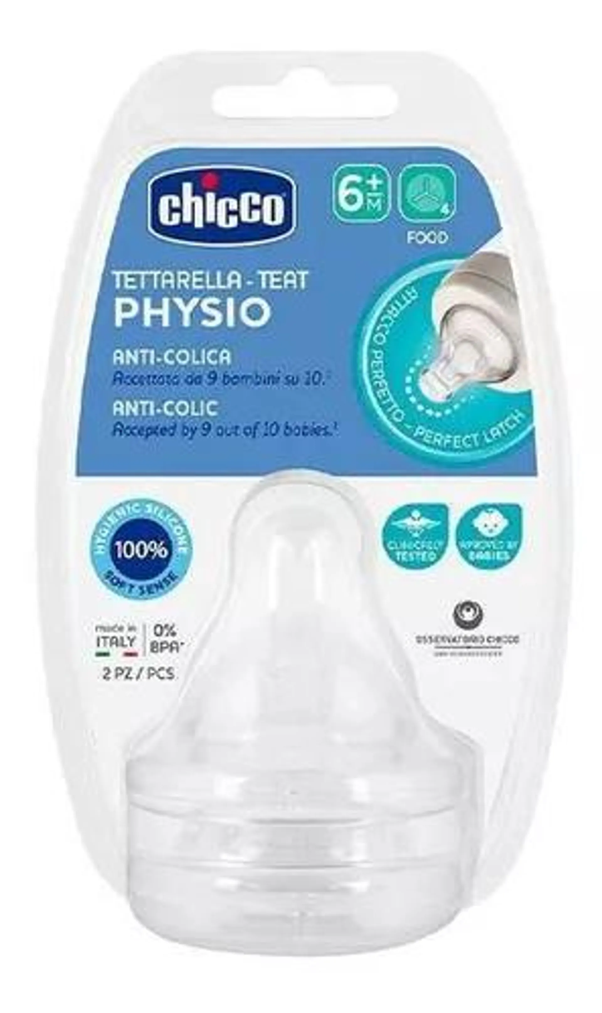 Chicco Set De Tetinas Perfect 5 Physioforma De Flujo Rápido