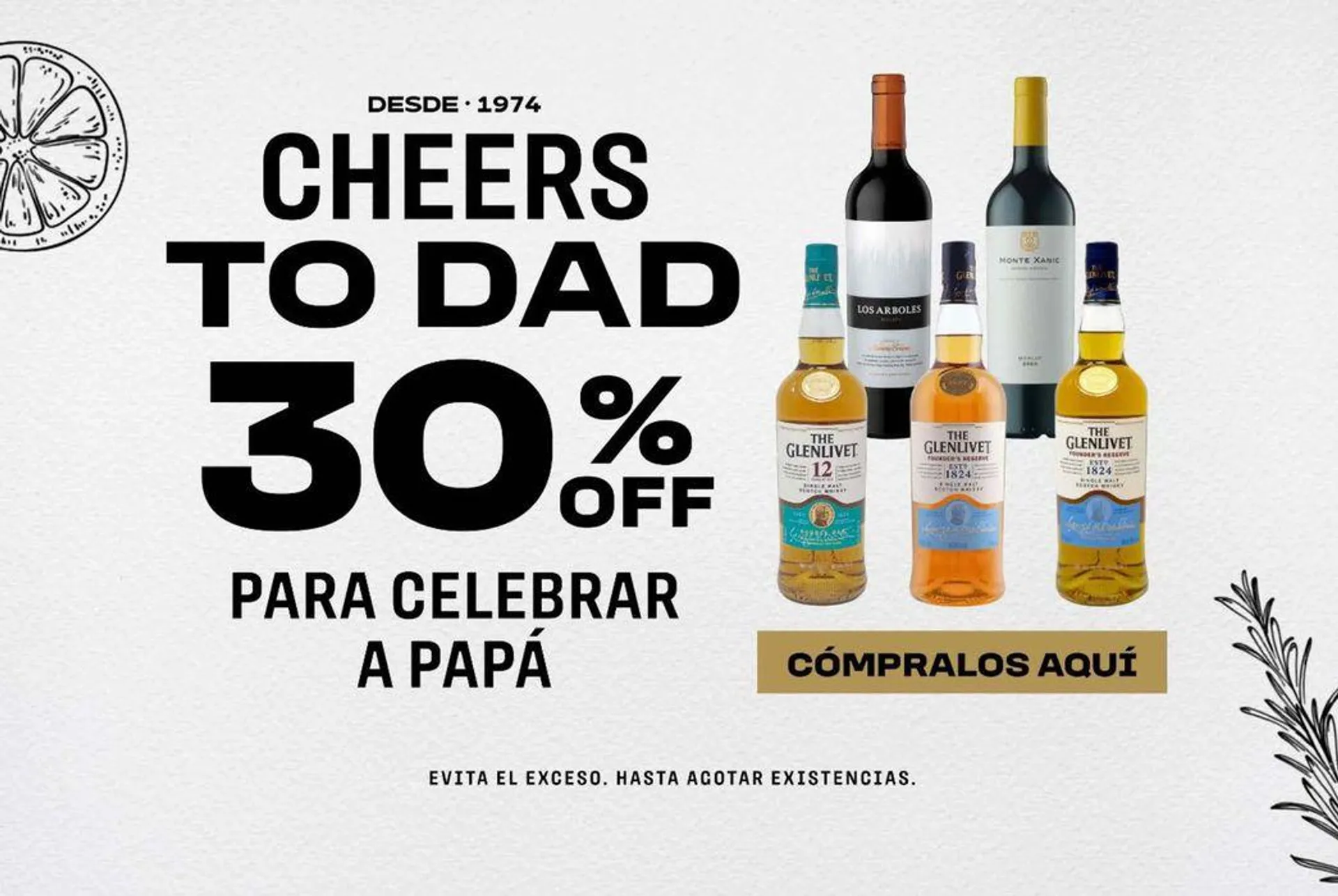 Cheers to dad! 30% off - 1