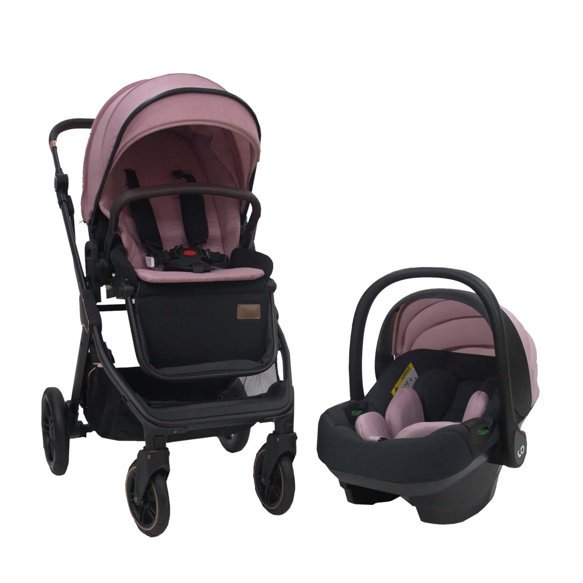 CARRIOLA Travel system Rosa con portabebé