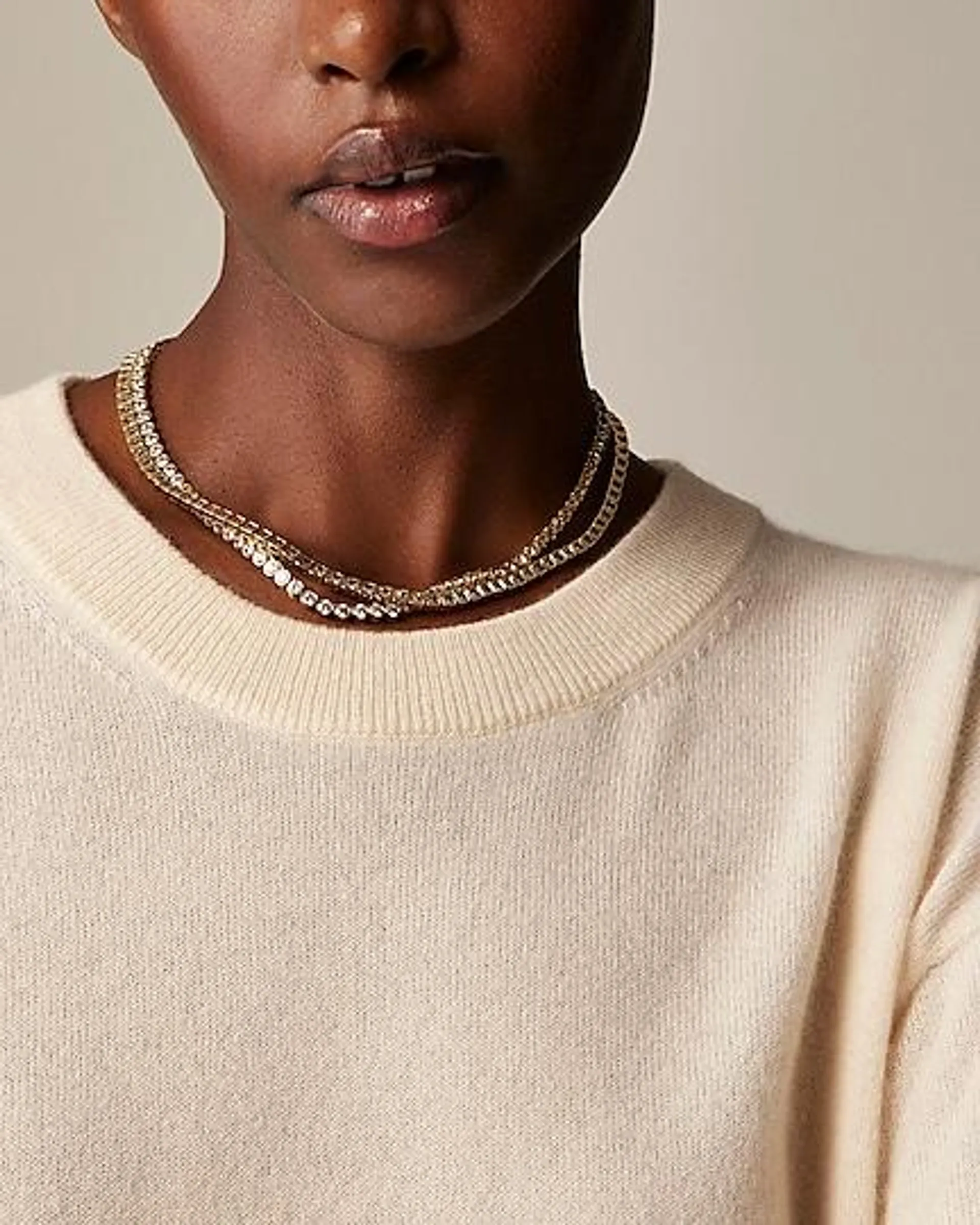 Cashmere relaxed crewneck sweater