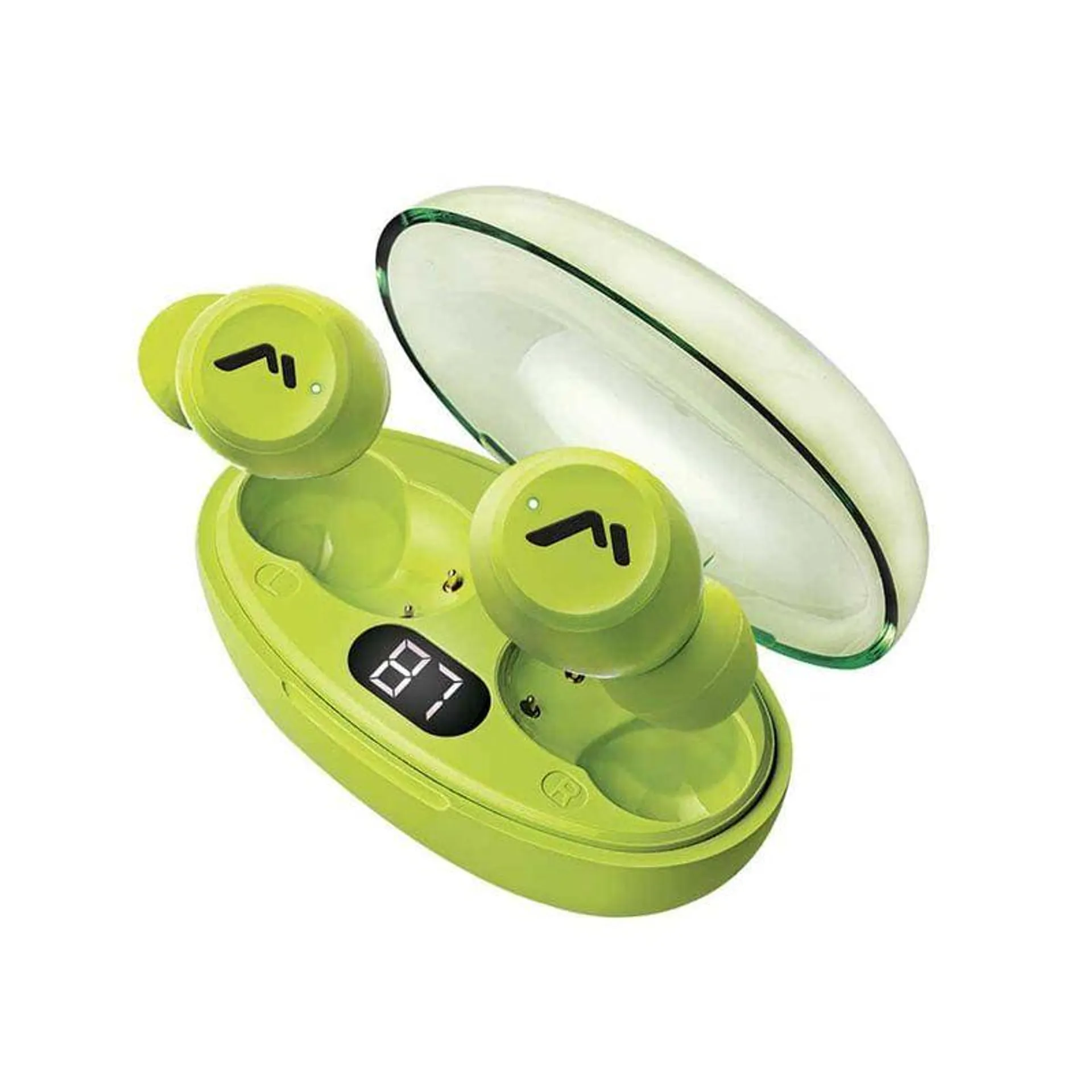 Audífonos Inalámbricos Earbuds Bluetooth Verde Mitzu MH-9115GR