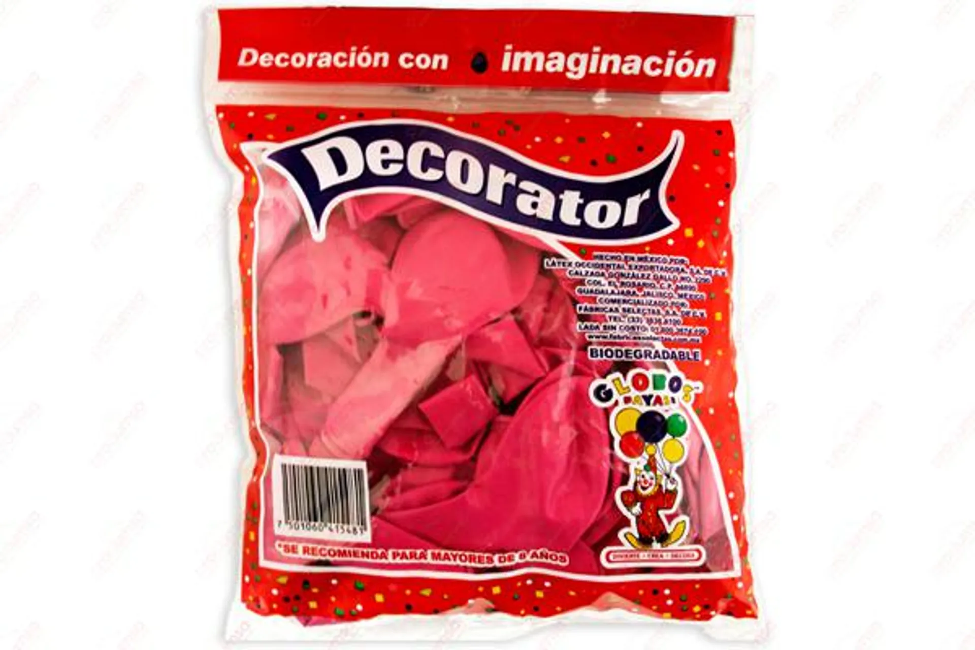 GLOBO DECORATOR #9 FUCSIA 100/50 PZS