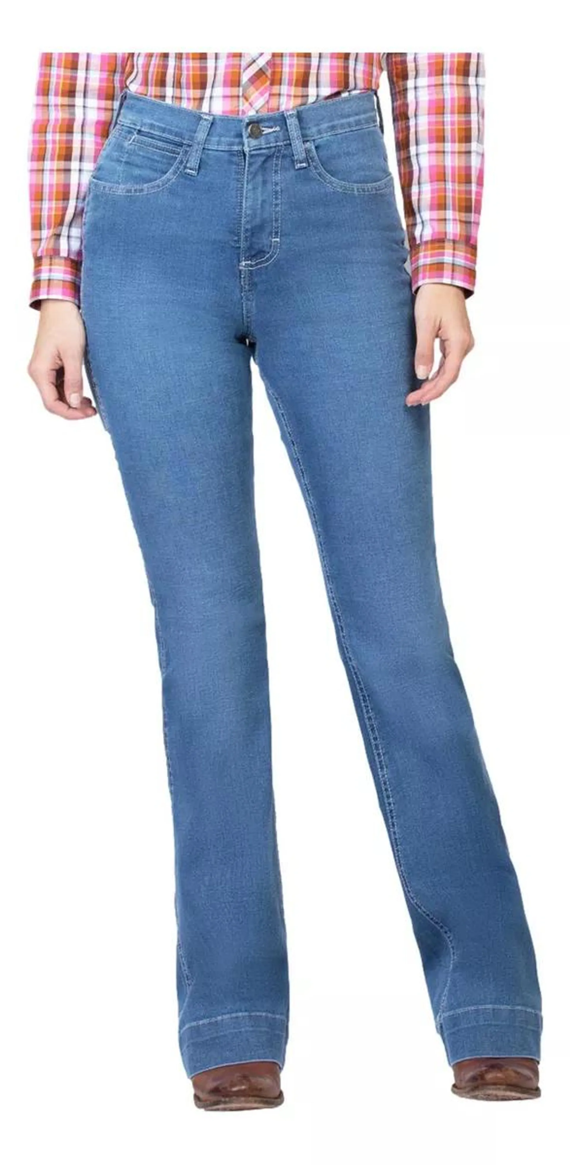 Pantalón Jeans High Rise Flare Wrangler Mujer 821