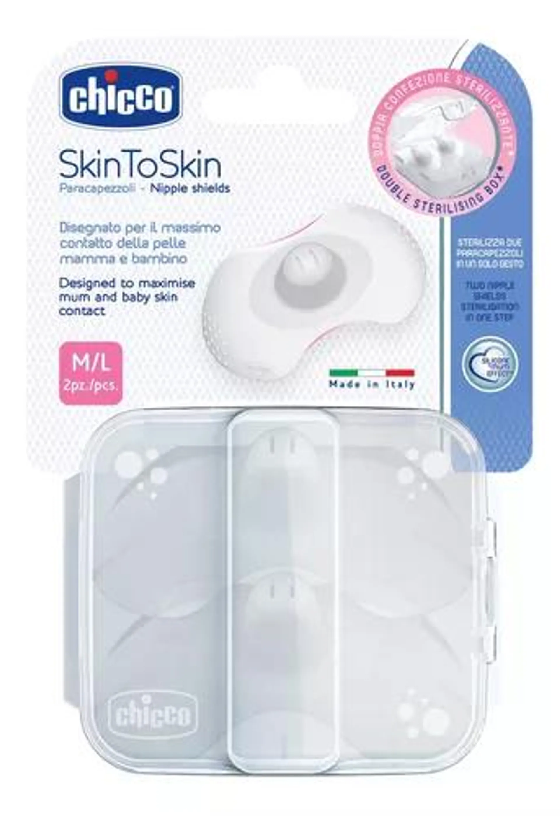 Chicco Pezoneras Skin To Skin Tamaño Mediano/grande