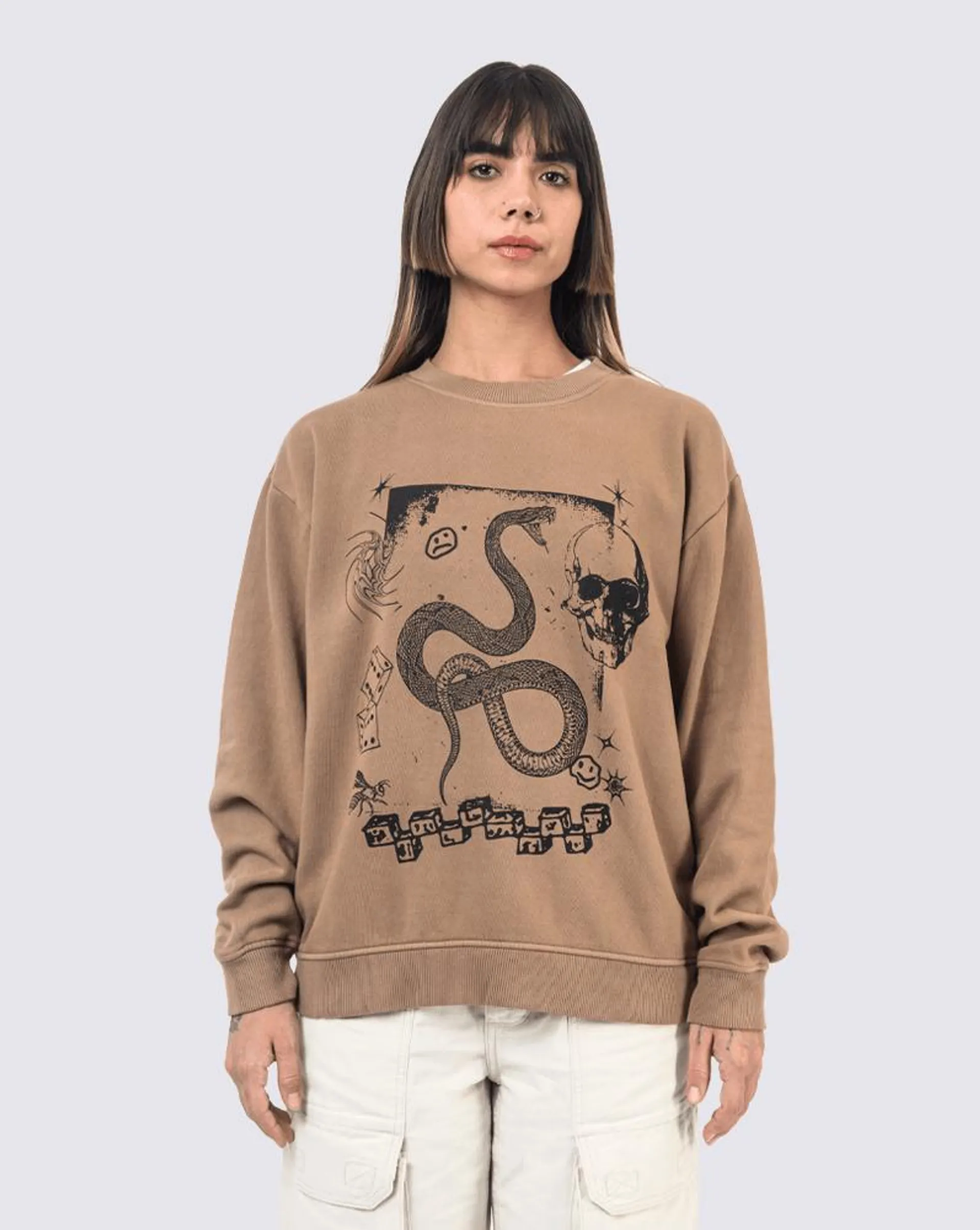 Sudaderas Positive Collage Bff Crew Café