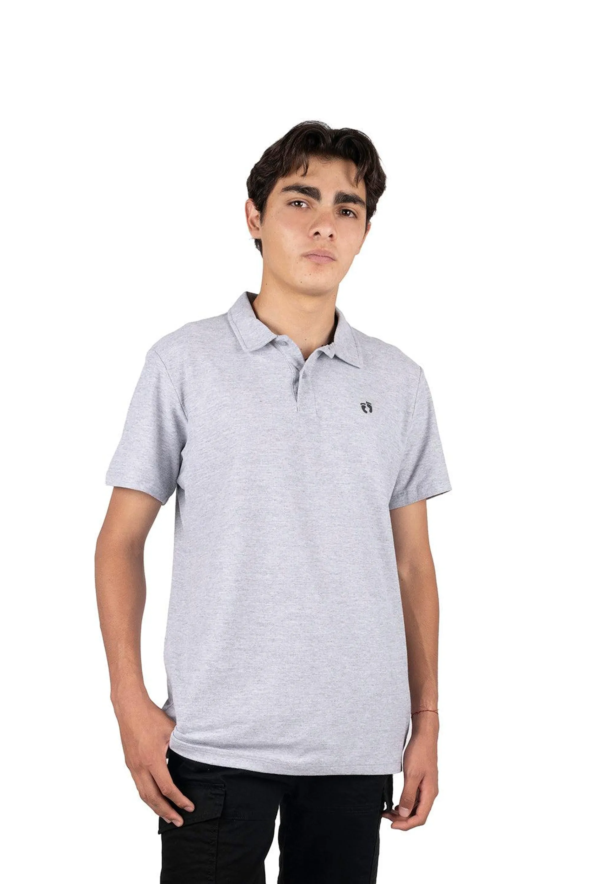 Polo piqué gris