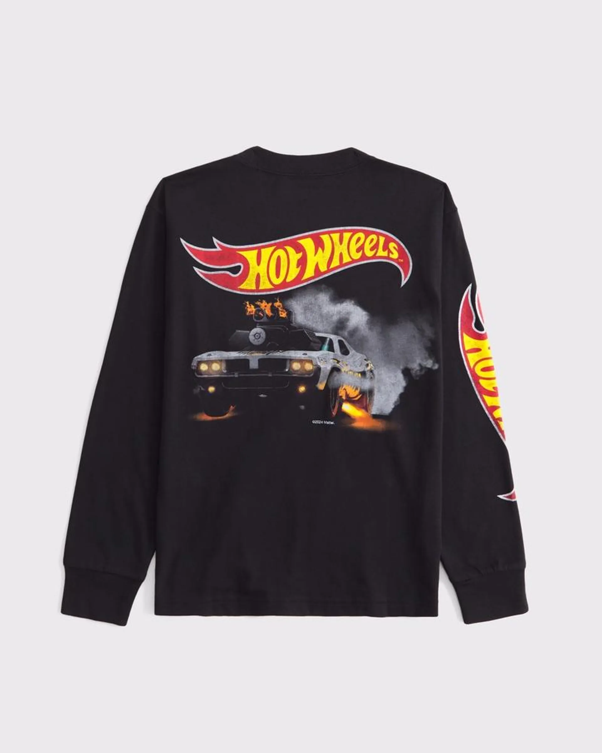 long-sleeve hot wheels graphic tee