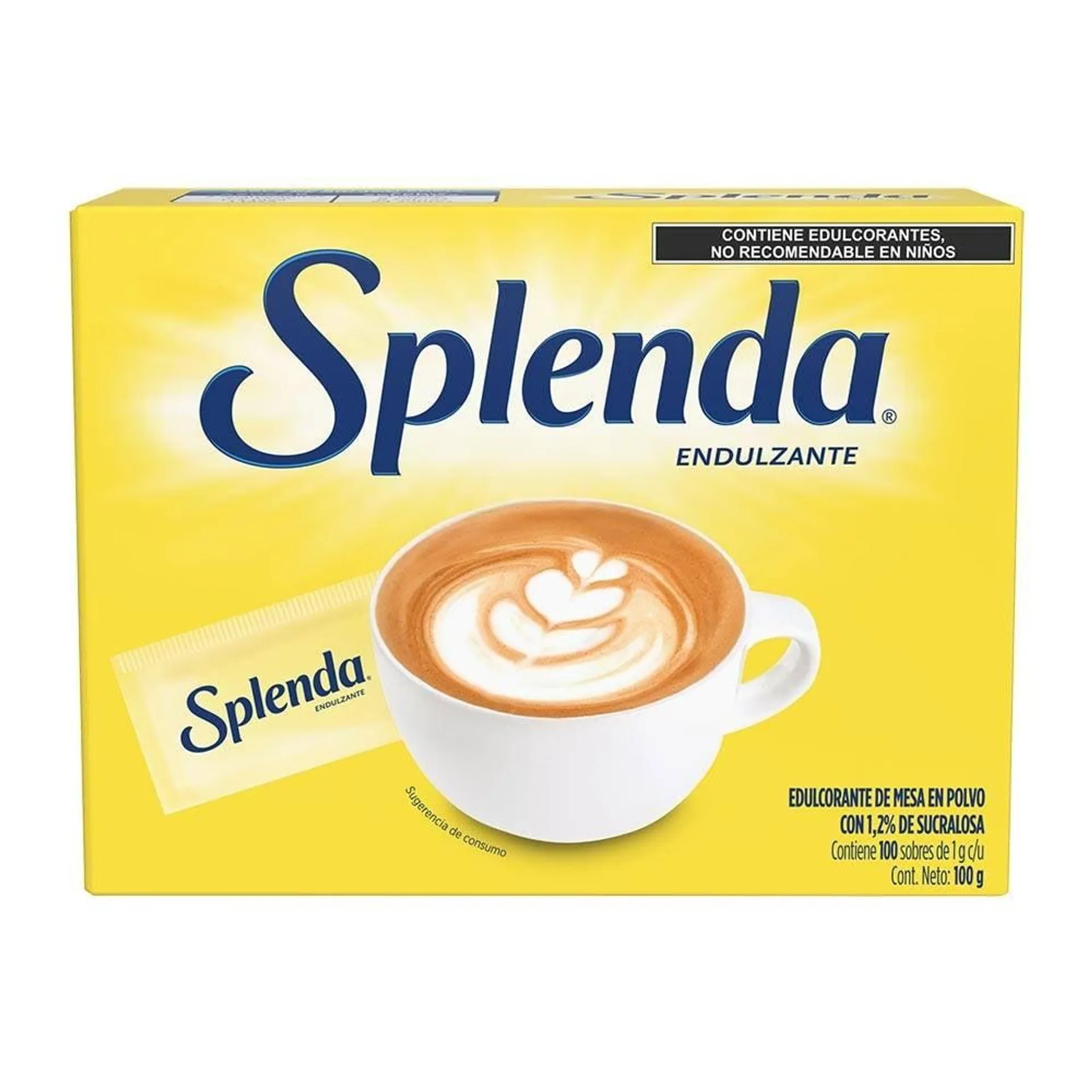 Endulzante Splenda 100 sobres de 1 g c/u