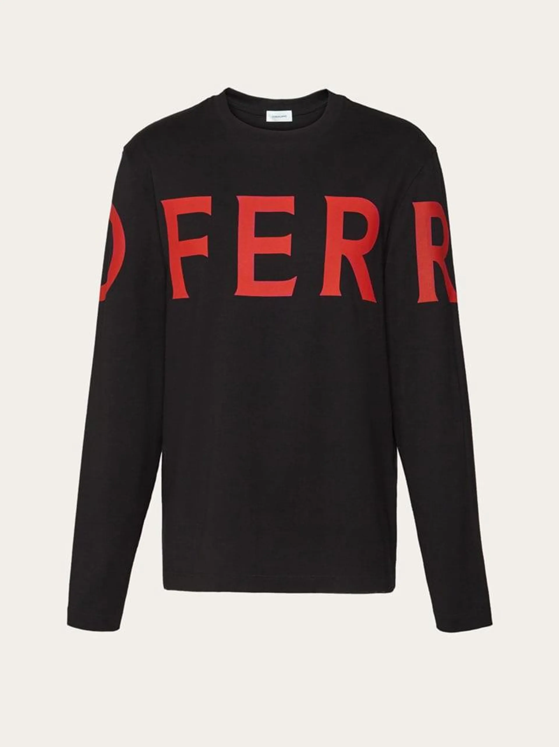 Camiseta manga larga con logo gráfico
