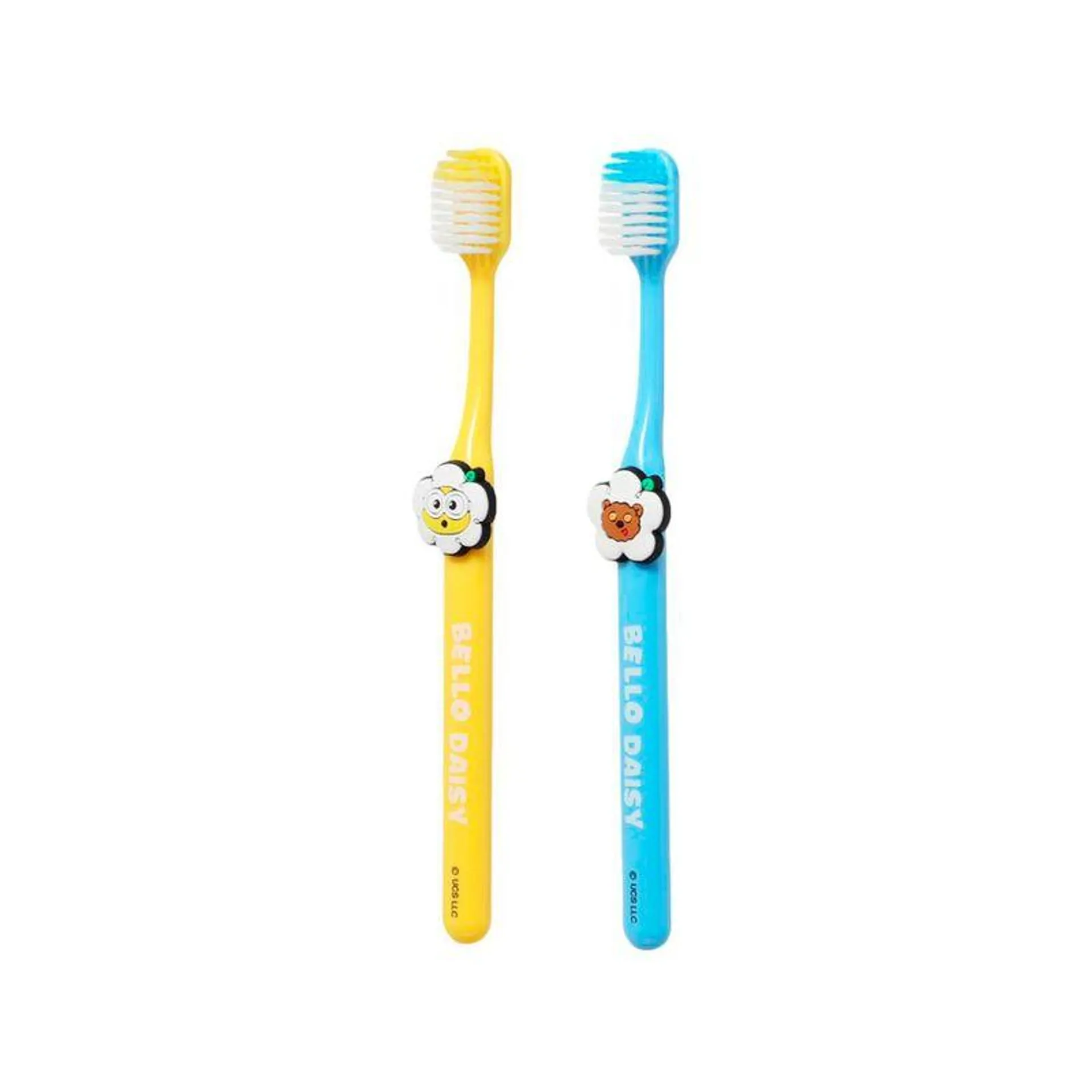 Set Cepillo De Dientes Minions Colección Daisy Sintéticos Multicolor 2 Piezas