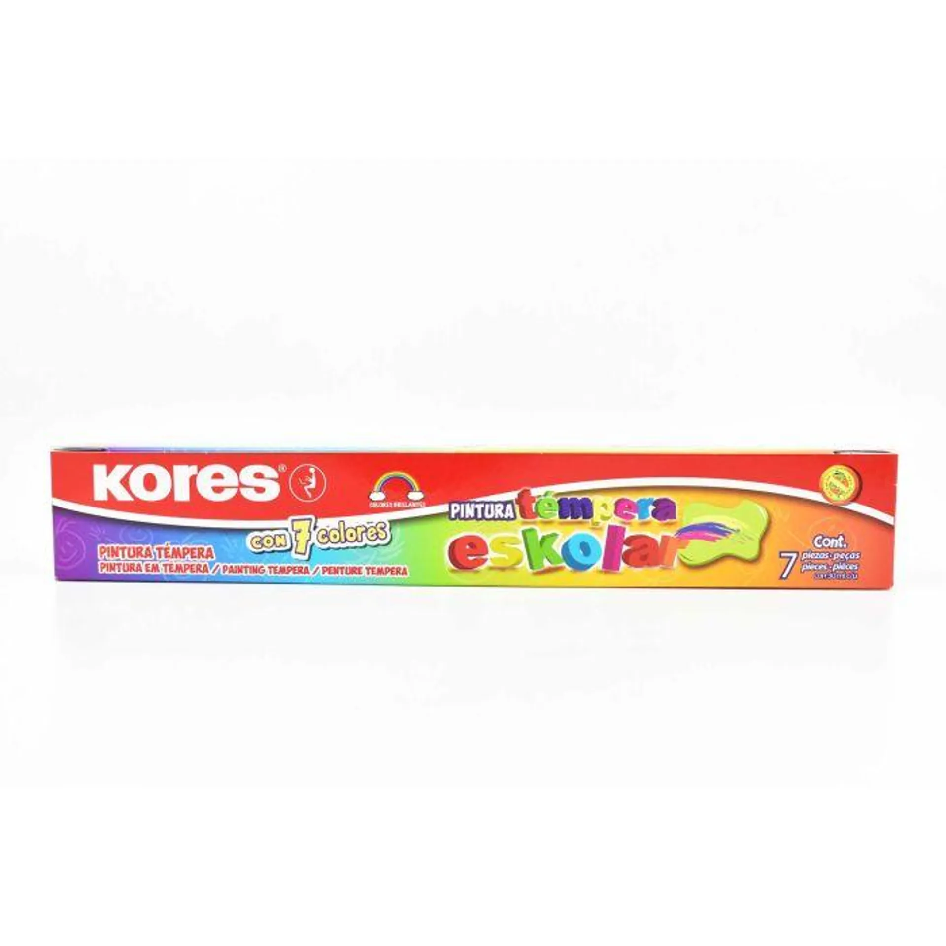 Pintura Témpera Kores 30 ml. C/7 Colores Surtidos