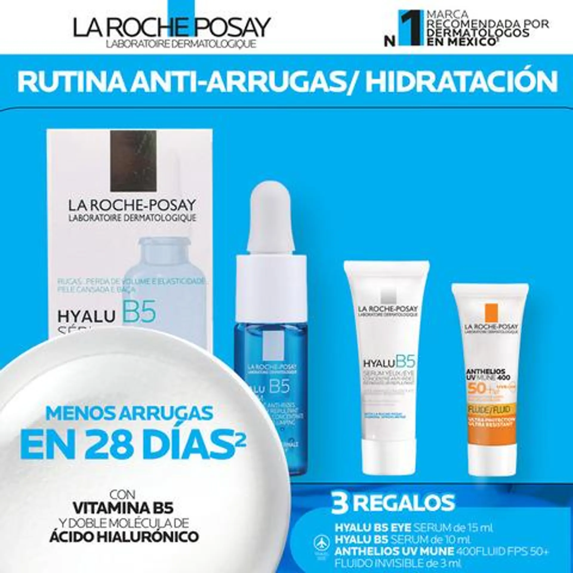 La Roche Posay Rutina Anti-Arrugas Hidratación Hyalu B5 Sérum