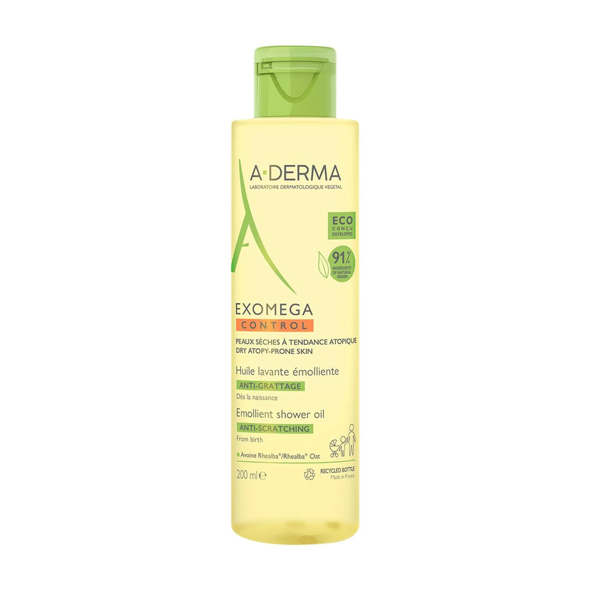 Aderma Exomega aceite dermolimpiador para piel seca 200ml.