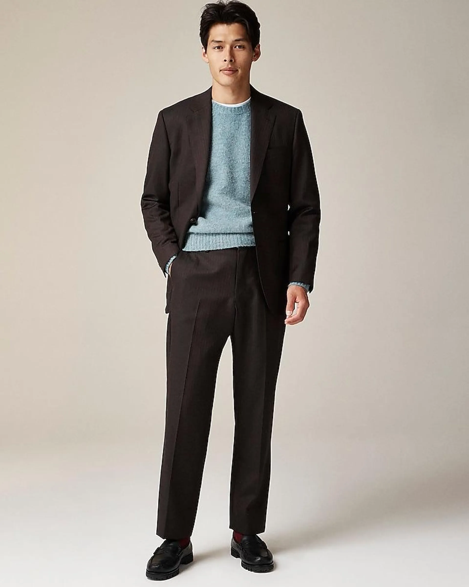 Crosby Classic-fit suit jacket in lightweight Italian wool